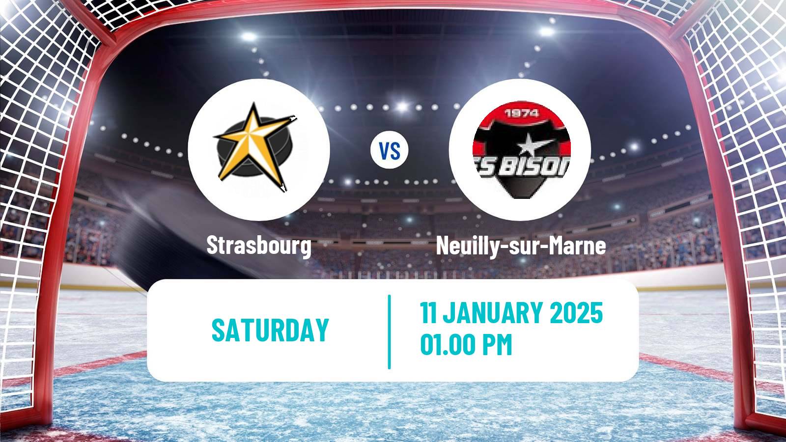 Hockey French D1 Ice Hockey Strasbourg - Neuilly-sur-Marne