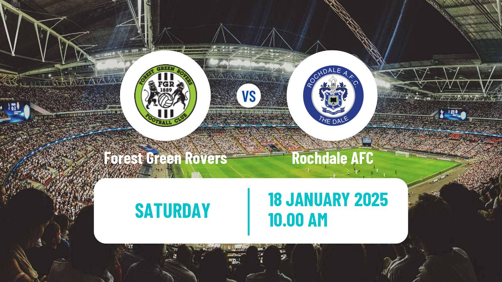 Soccer English National League Forest Green Rovers - Rochdale