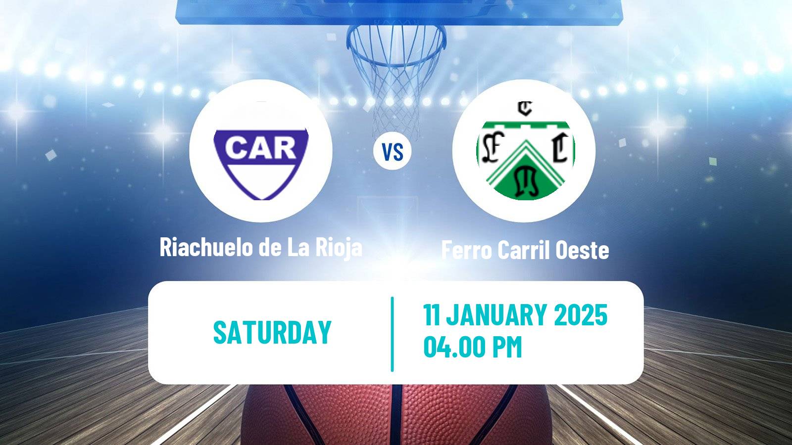 Basketball Argentinian Liga Femenina Basketball Riachuelo de La Rioja - Ferro Carril Oeste