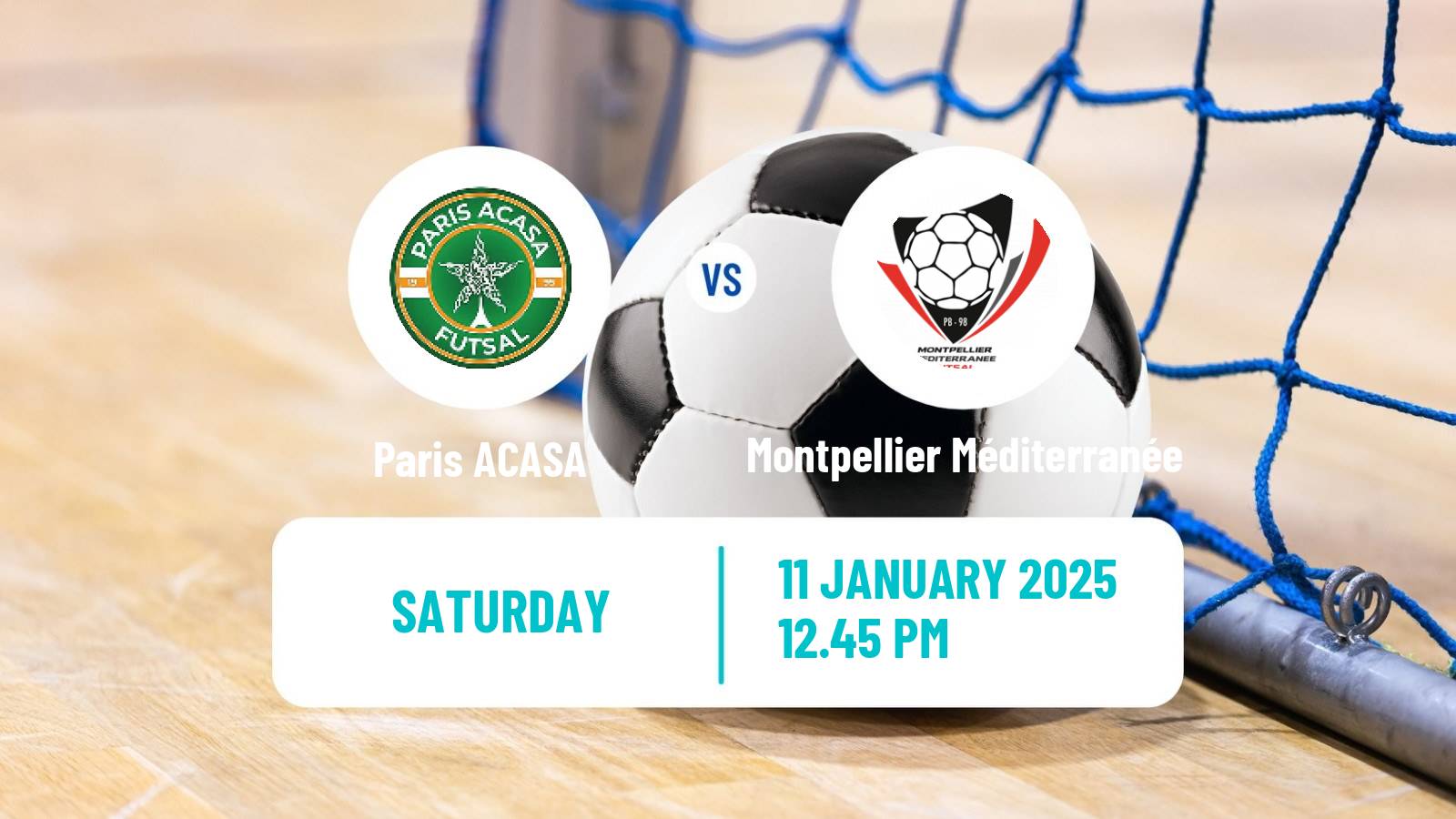 Futsal French D1 Futsal Paris ACASA - Montpellier Méditerranée