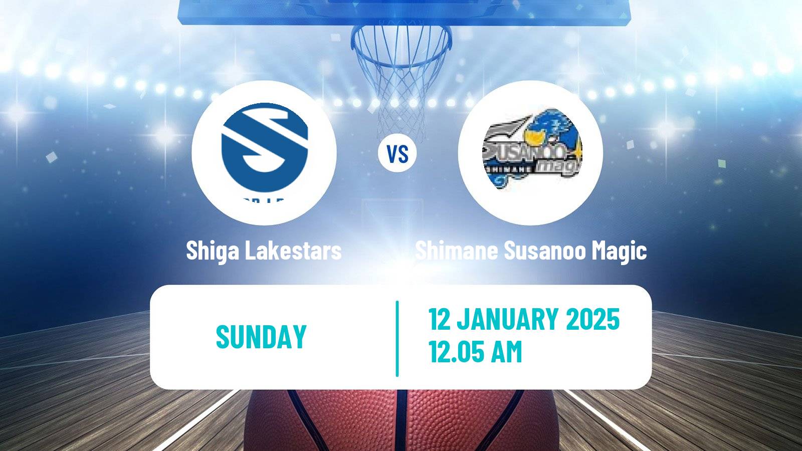 Basketball BJ League Shiga Lakestars - Shimane Susanoo Magic