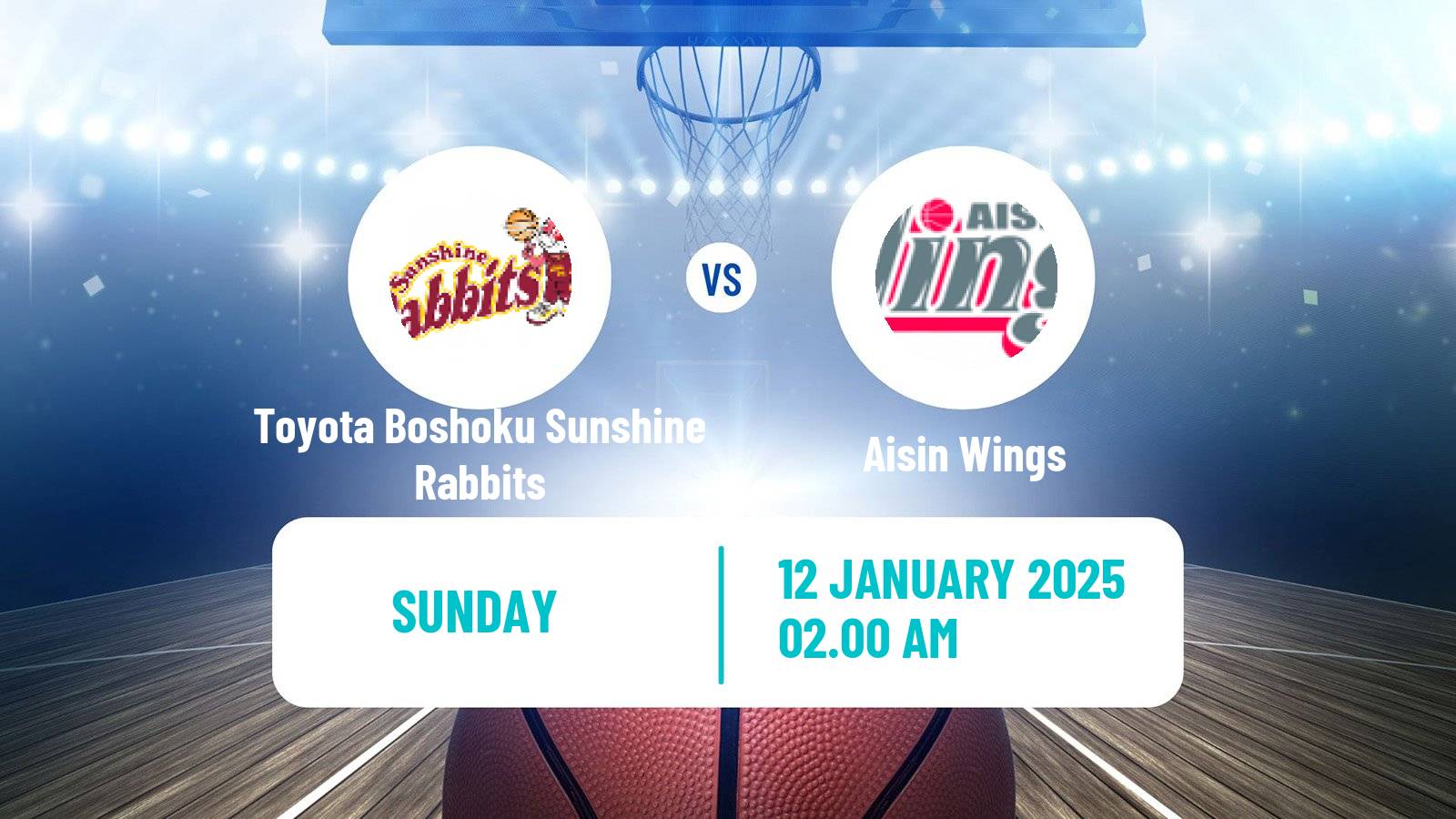 Basketball Japan W League Basketball Toyota Boshoku Sunshine Rabbits - Aisin Wings