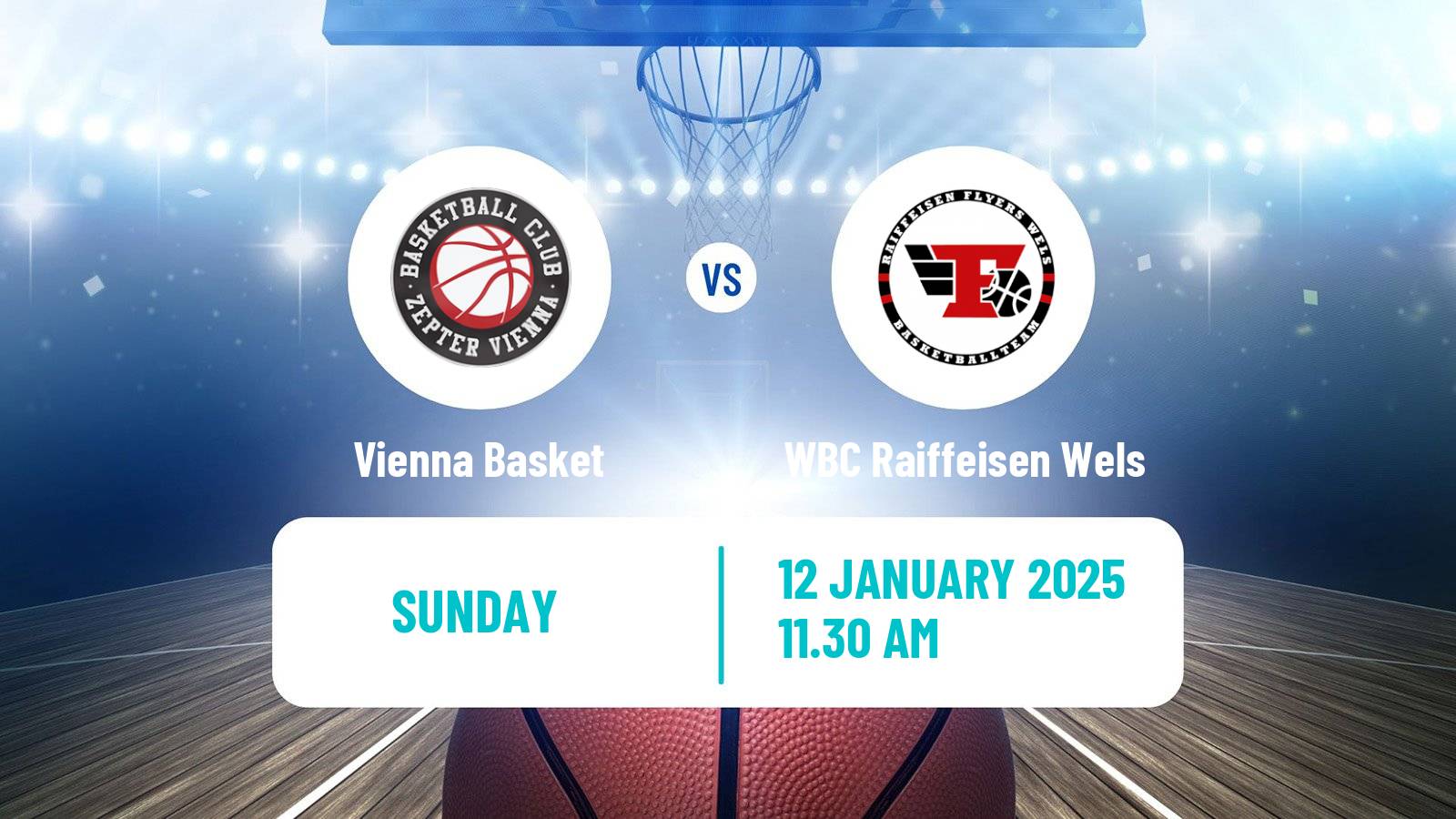 Basketball Austrian Superliga Basketball Vienna Basket - WBC Raiffeisen Wels