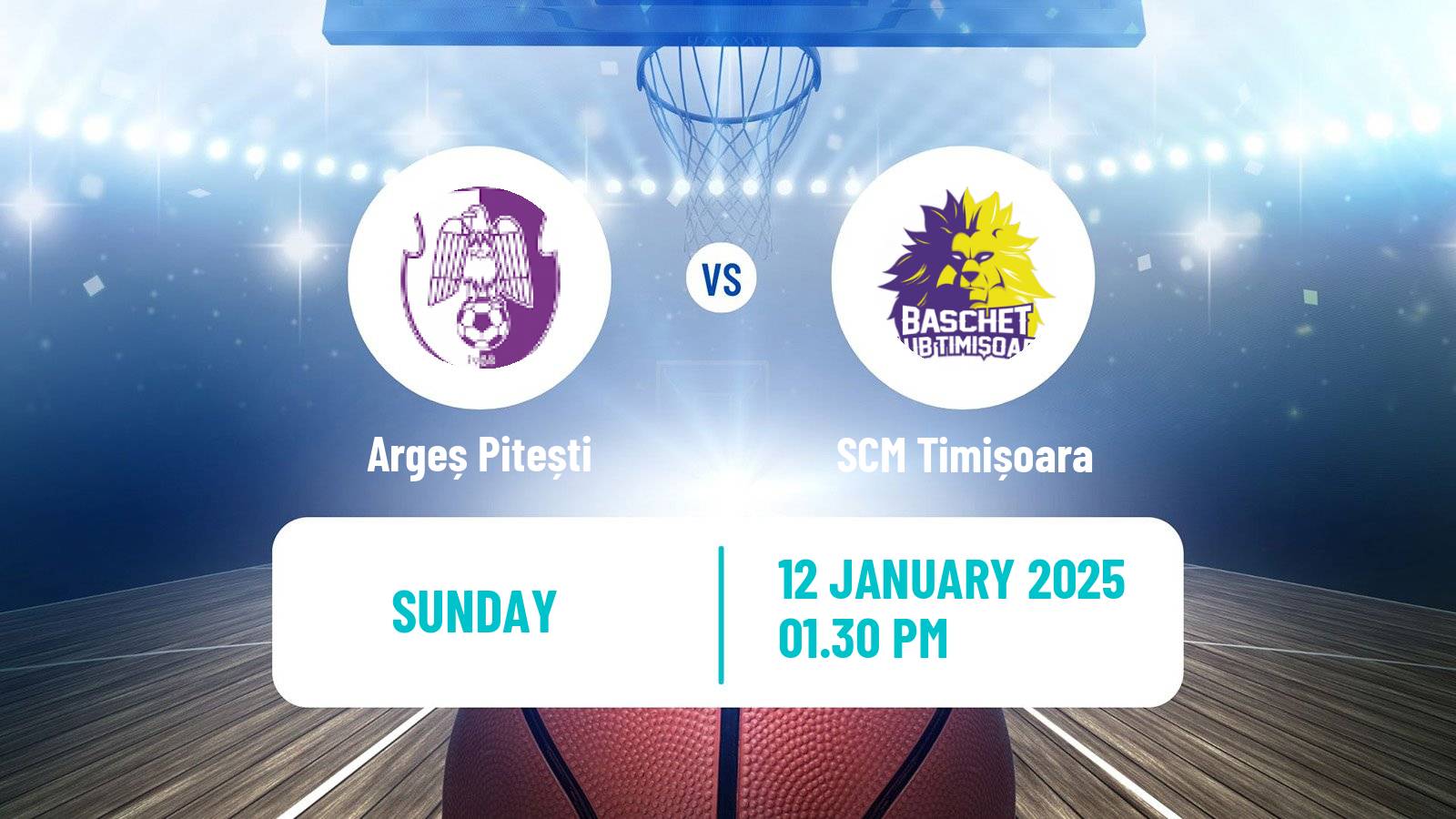 Basketball Romanian Divizia A Basketball Argeș Pitești - SCM Timișoara