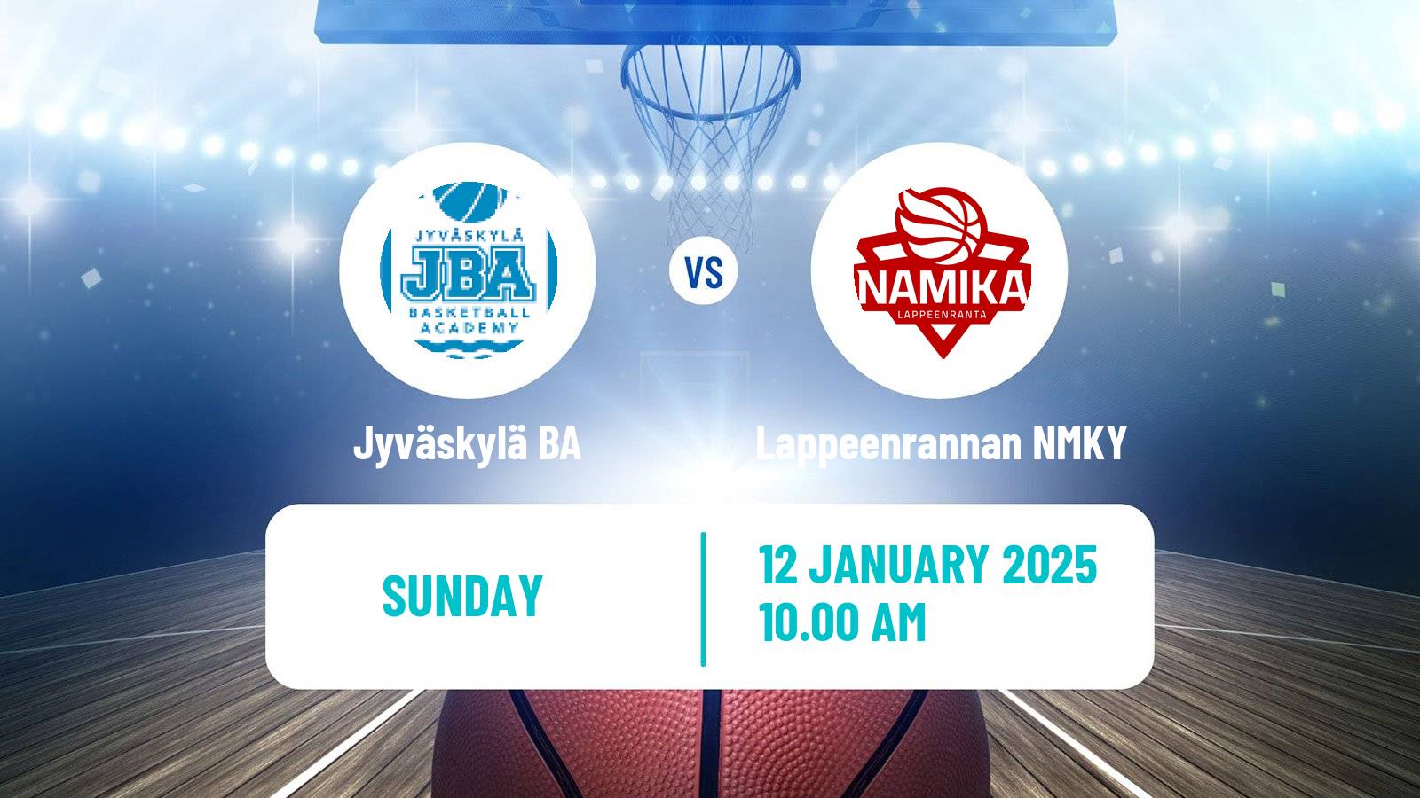 Basketball Finnish I Divisioona A Basketball Jyväskylä BA - Lappeenrannan NMKY