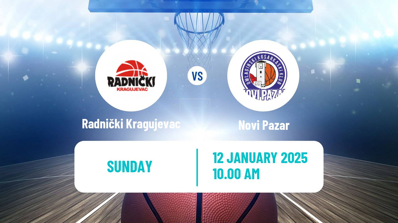 Basketball Serbian First League Basketball Radnički Kragujevac - Novi Pazar