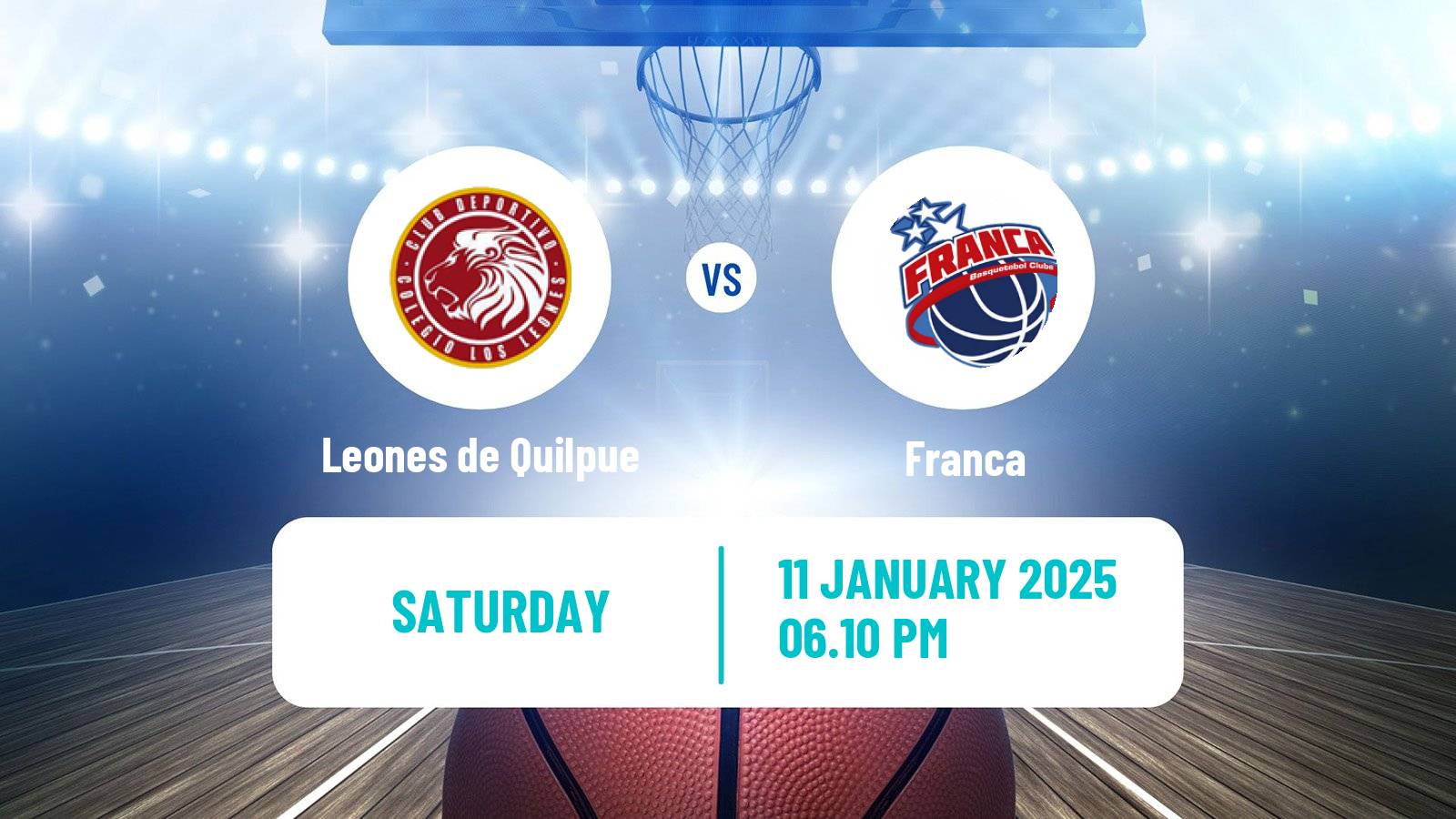 Basketball Champions League Americas Basketball Leones de Quilpue - Franca