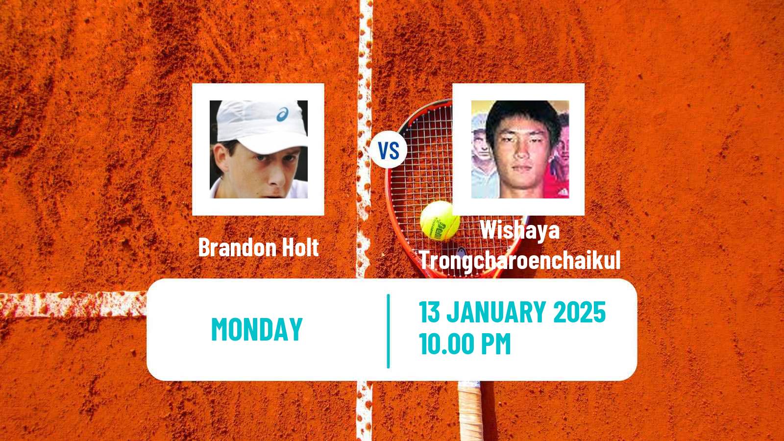 Tennis Nonthaburi 3 Challenger Men Brandon Holt - Wishaya Trongcharoenchaikul