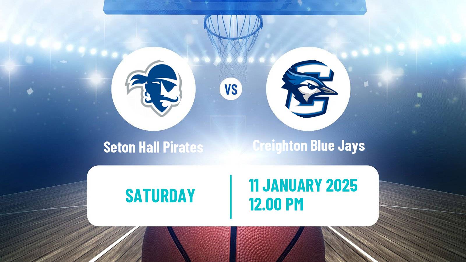 Basketball NCAA College Basketball Women Seton Hall Pirates - Creighton Blue Jays