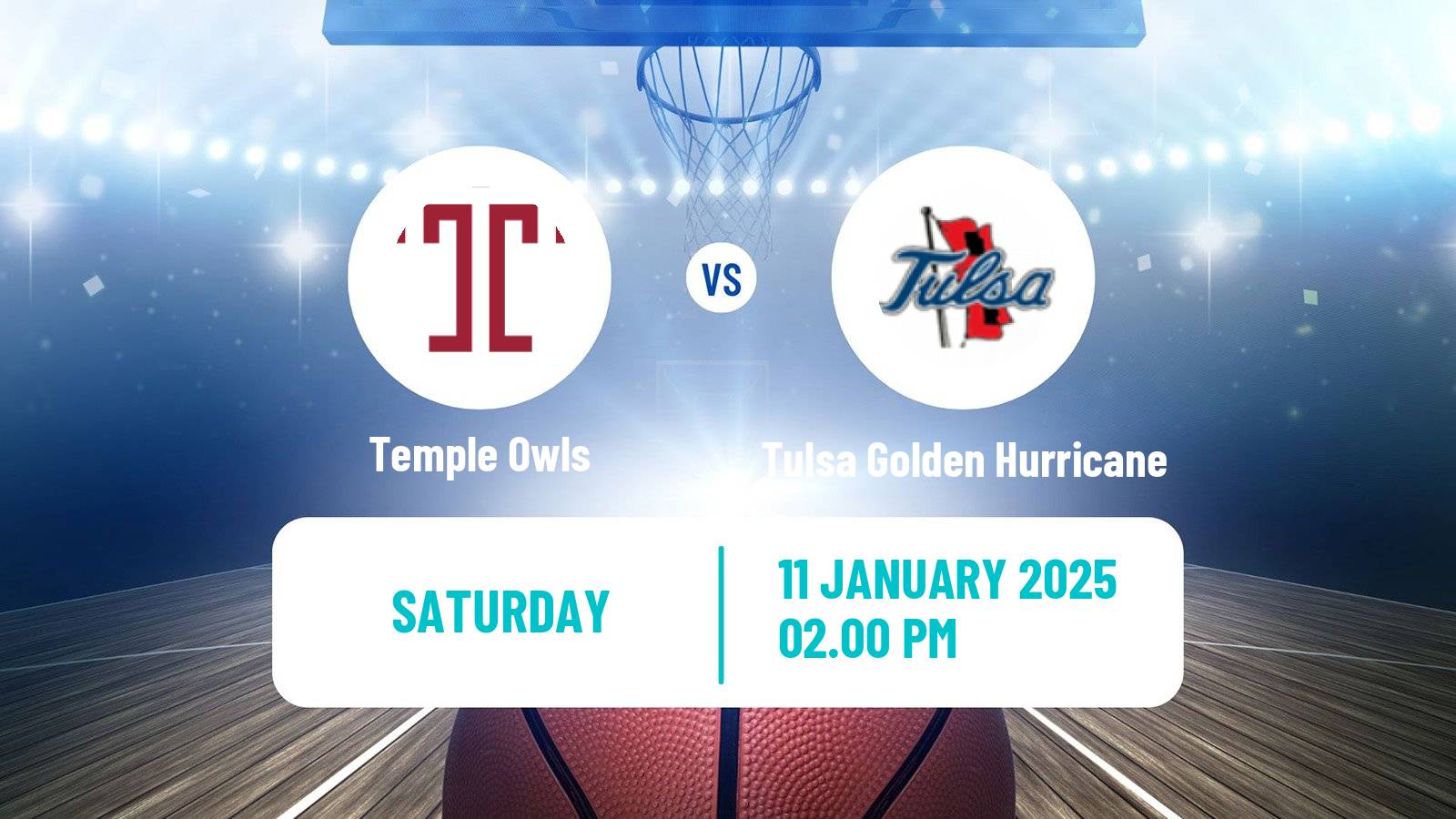 Basketball NCAA College Basketball Women Temple Owls - Tulsa Golden Hurricane