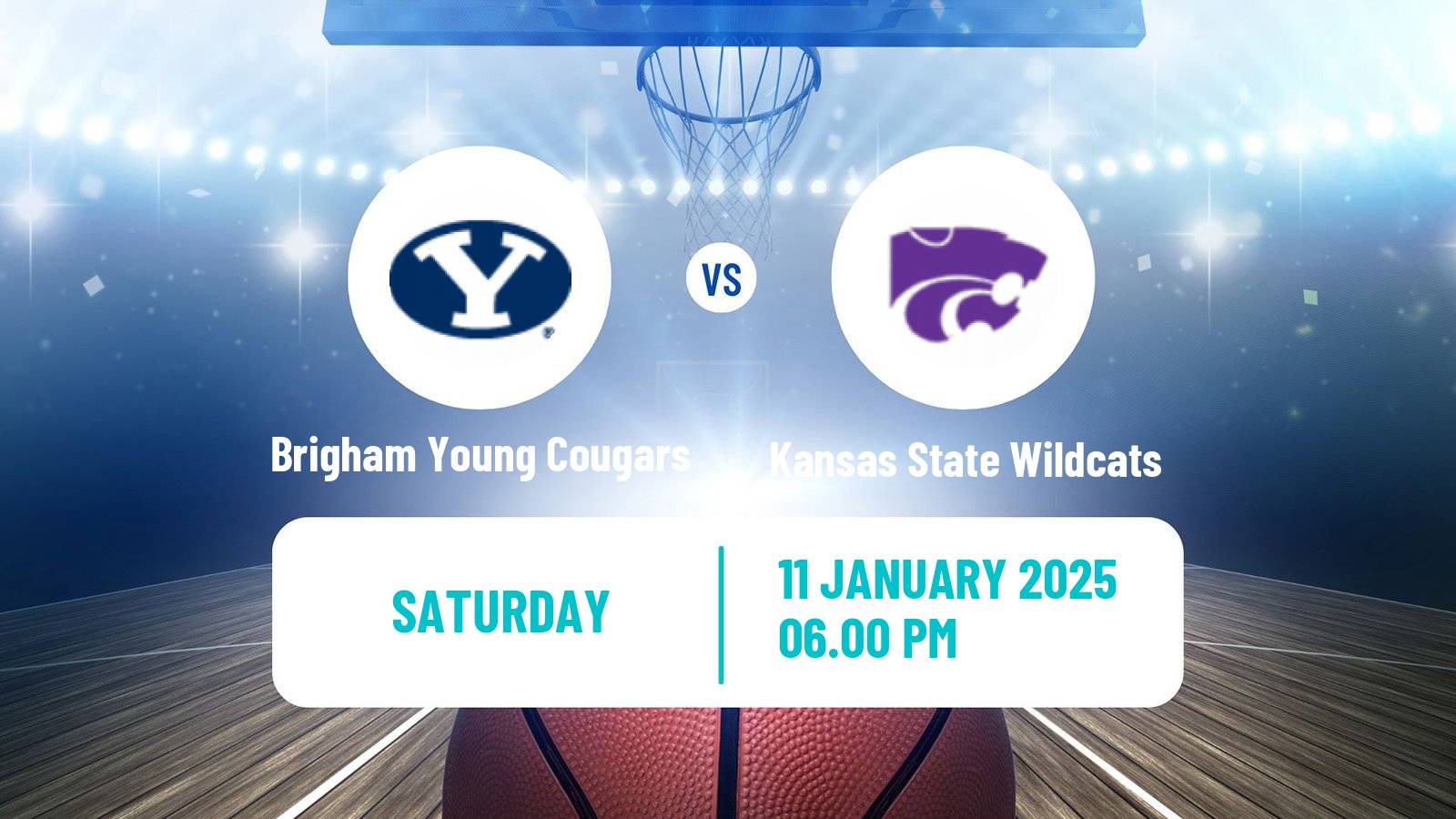 Basketball NCAA College Basketball Women Brigham Young Cougars - Kansas State Wildcats