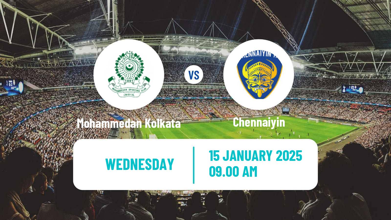 Soccer Indian ISL Mohammedan Kolkata - Chennaiyin