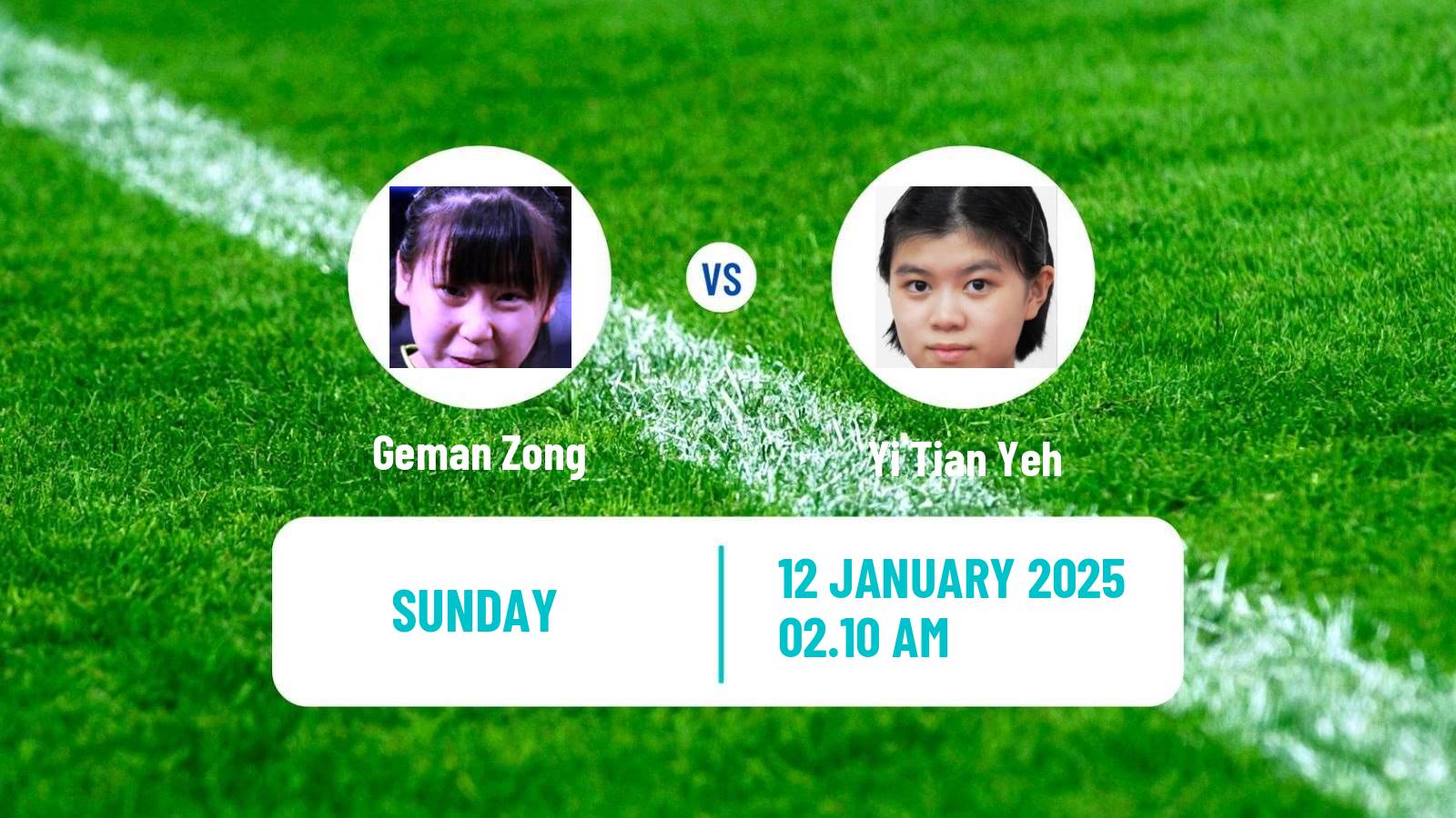 Table tennis Wtt Contender Muscat Women Geman Zong - Yi Tian Yeh