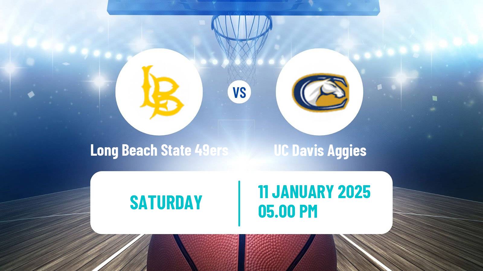 Basketball NCAA College Basketball Women Long Beach State 49ers - UC Davis Aggies