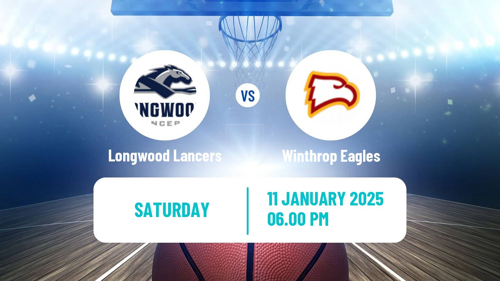 Basketball NCAA College Basketball Women Longwood Lancers - Winthrop Eagles