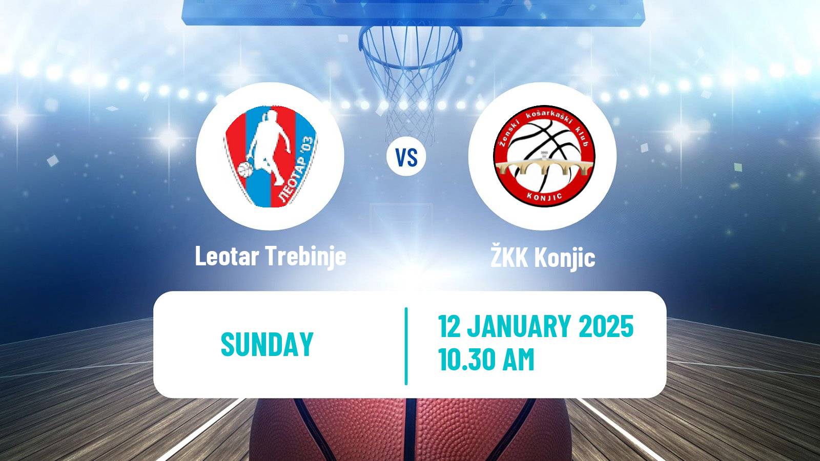 Basketball Bosnian Prvenstvo Basketball Women Leotar Trebinje - Konjic