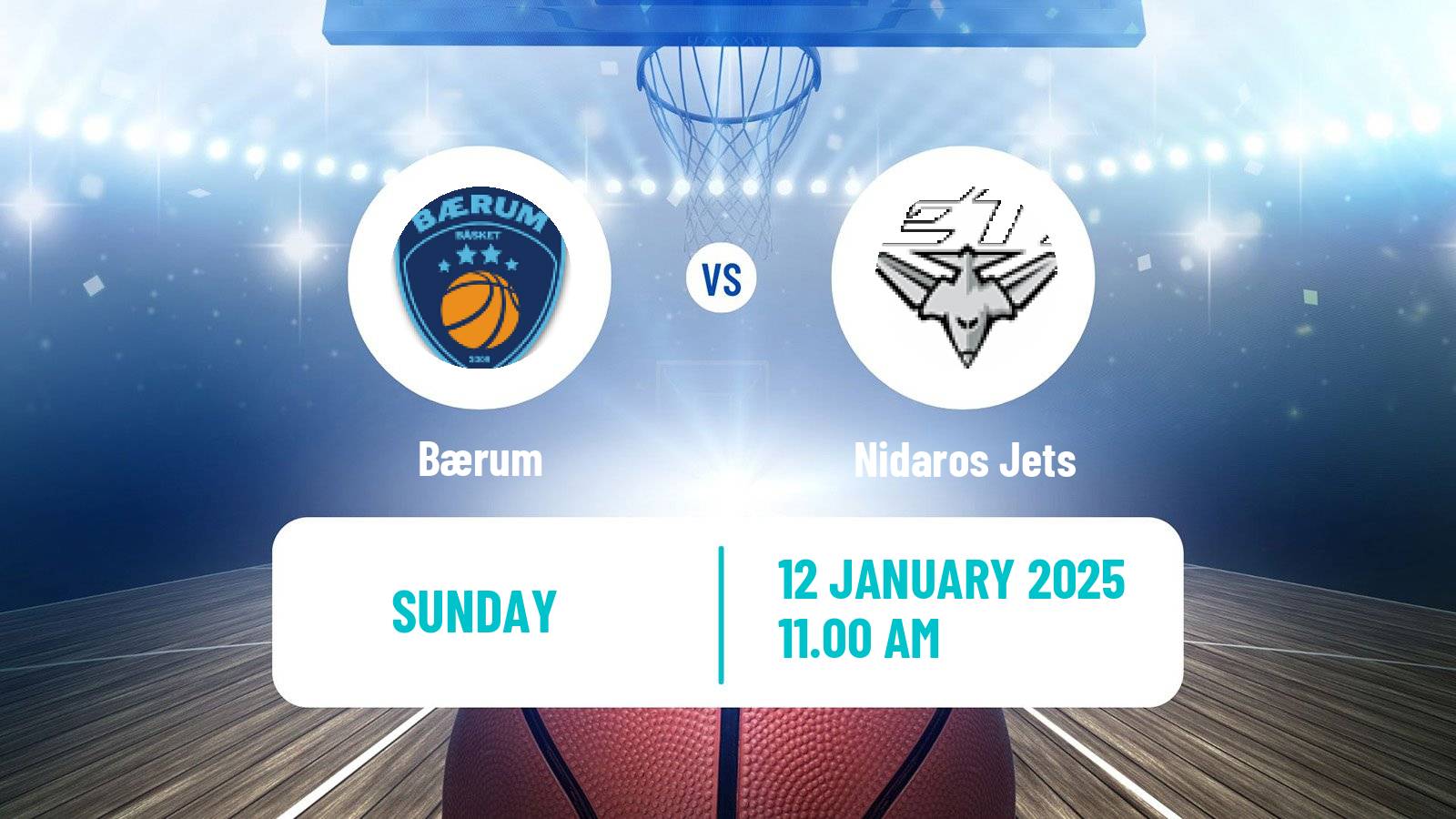 Basketball Norwegian BLNO Bærum - Nidaros Jets