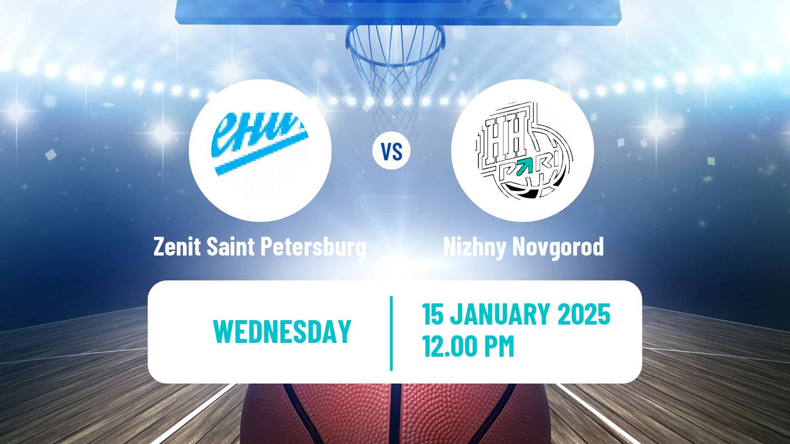 Basketball VTB United League Zenit Saint Petersburg - Nizhny Novgorod