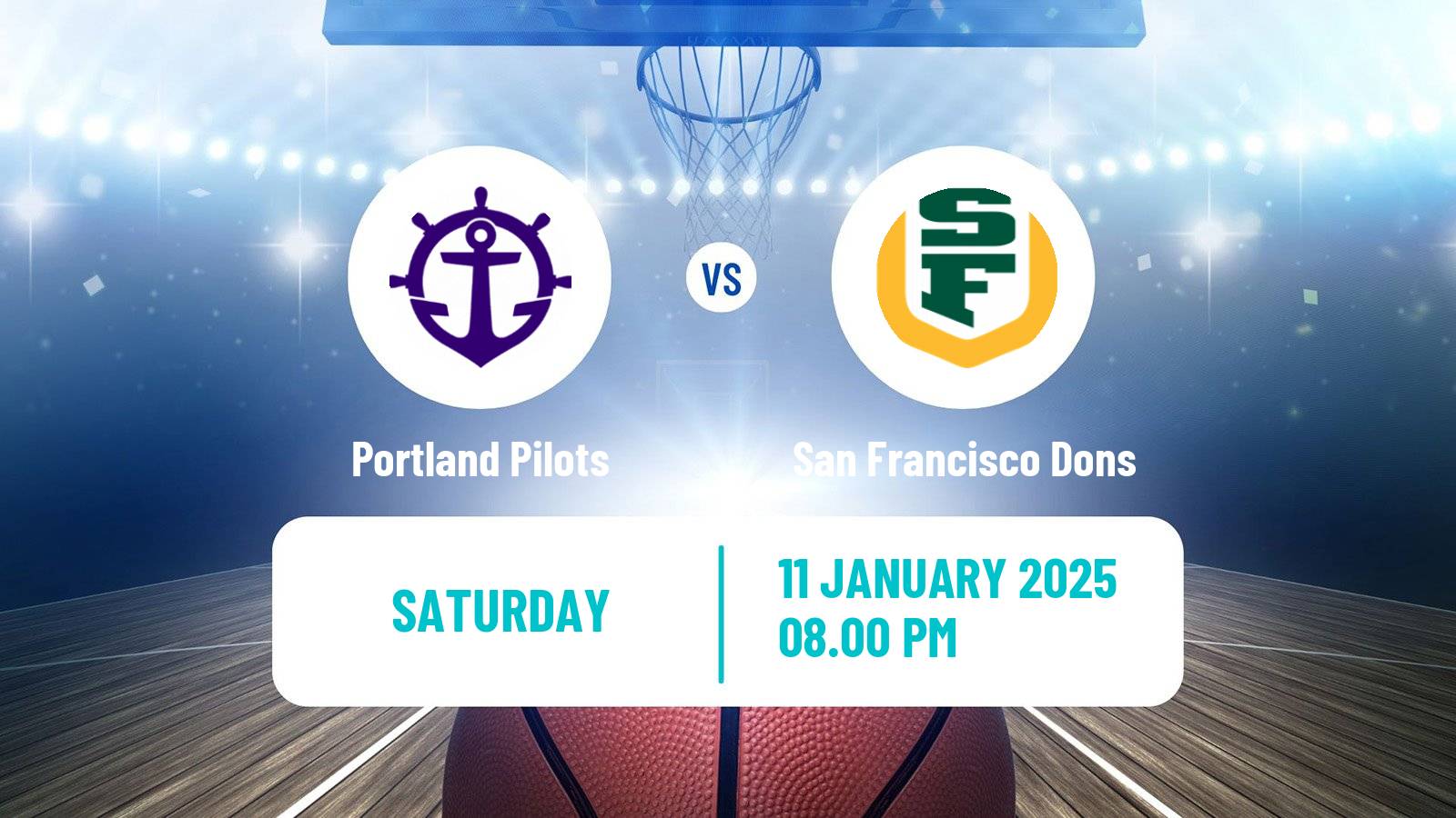 Basketball NCAA College Basketball Women Portland Pilots - San Francisco Dons