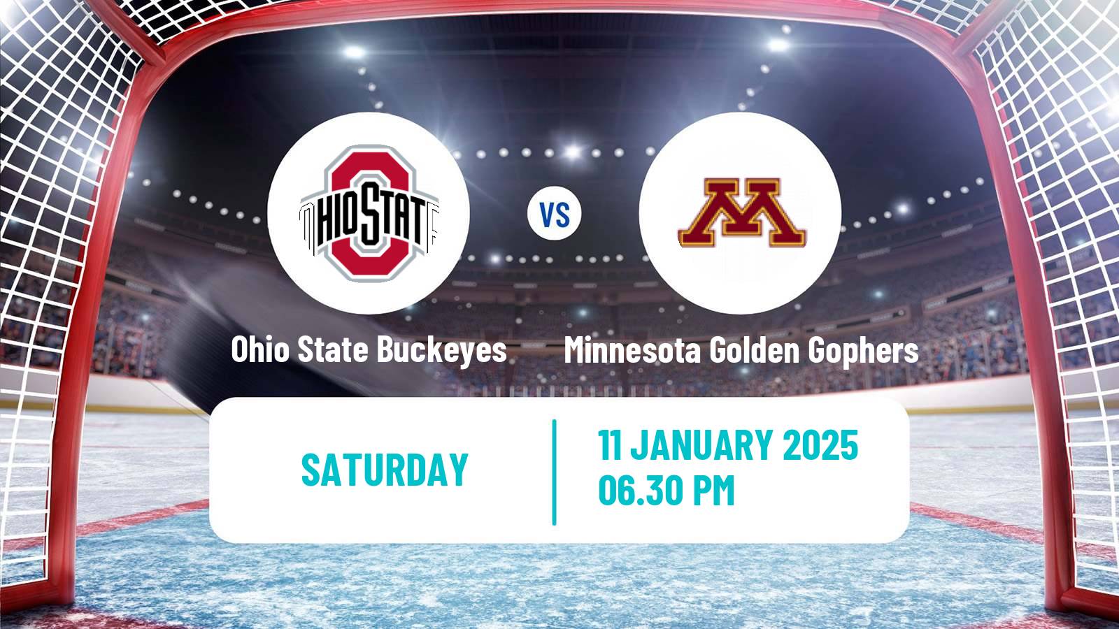 Hockey NCAA Hockey Ohio State Buckeyes - Minnesota Golden Gophers