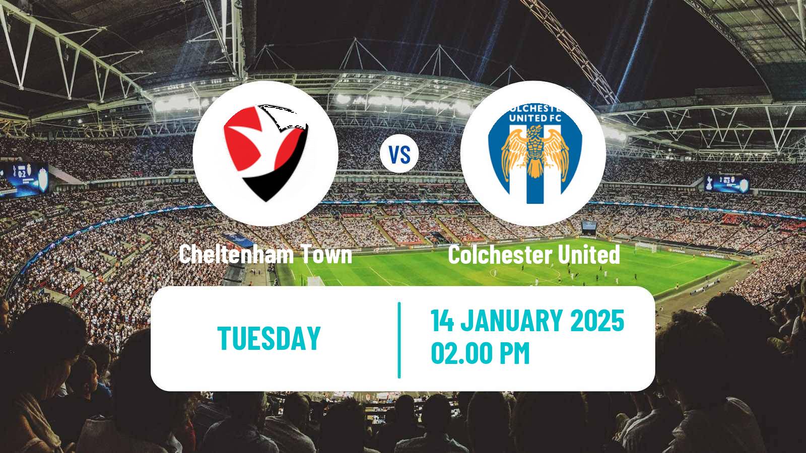 Soccer English EFL Trophy Cheltenham Town - Colchester United