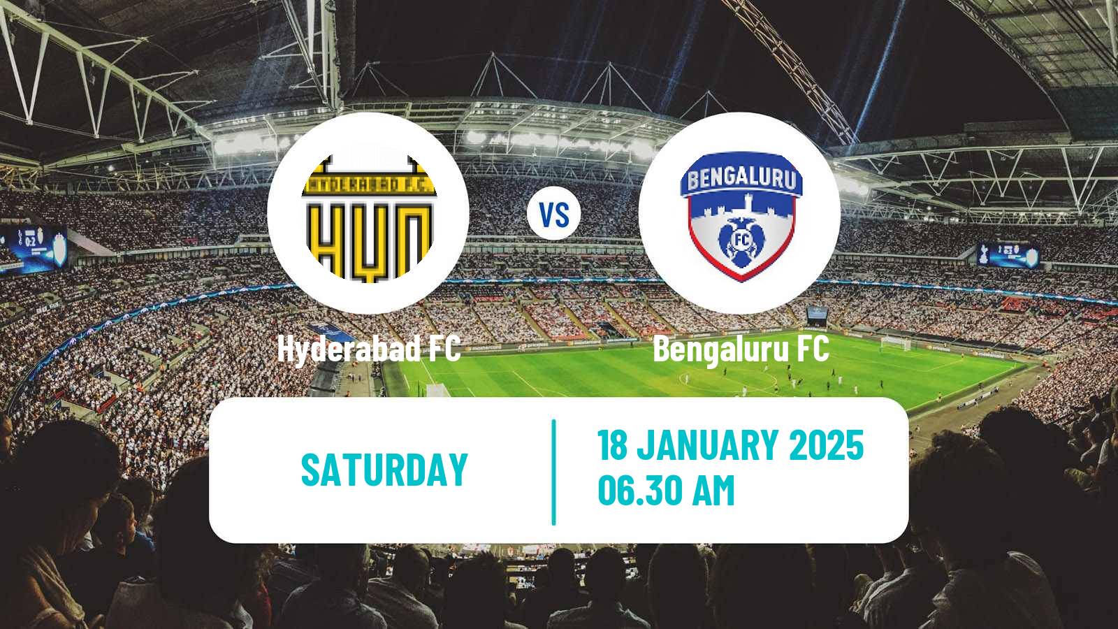 Soccer Indian ISL Hyderabad - Bengaluru