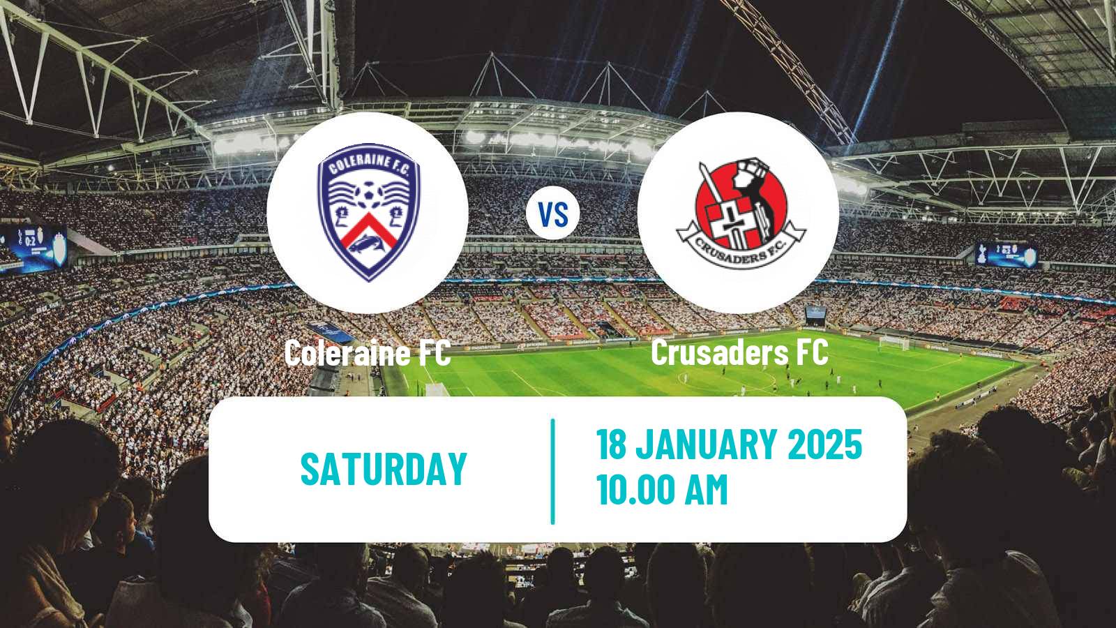 Soccer Northern Irish Premiership Coleraine - Crusaders