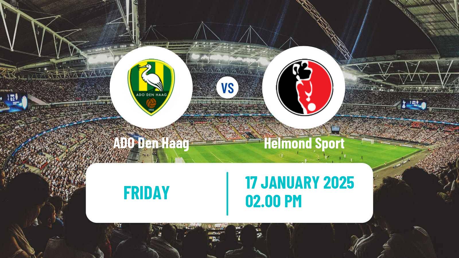 Soccer Dutch Eerste Divisie ADO Den Haag - Helmond Sport