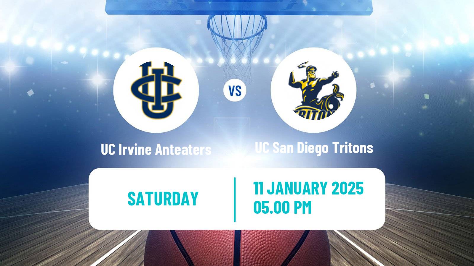 Basketball NCAA College Basketball Women UC Irvine Anteaters - UC San Diego Tritons