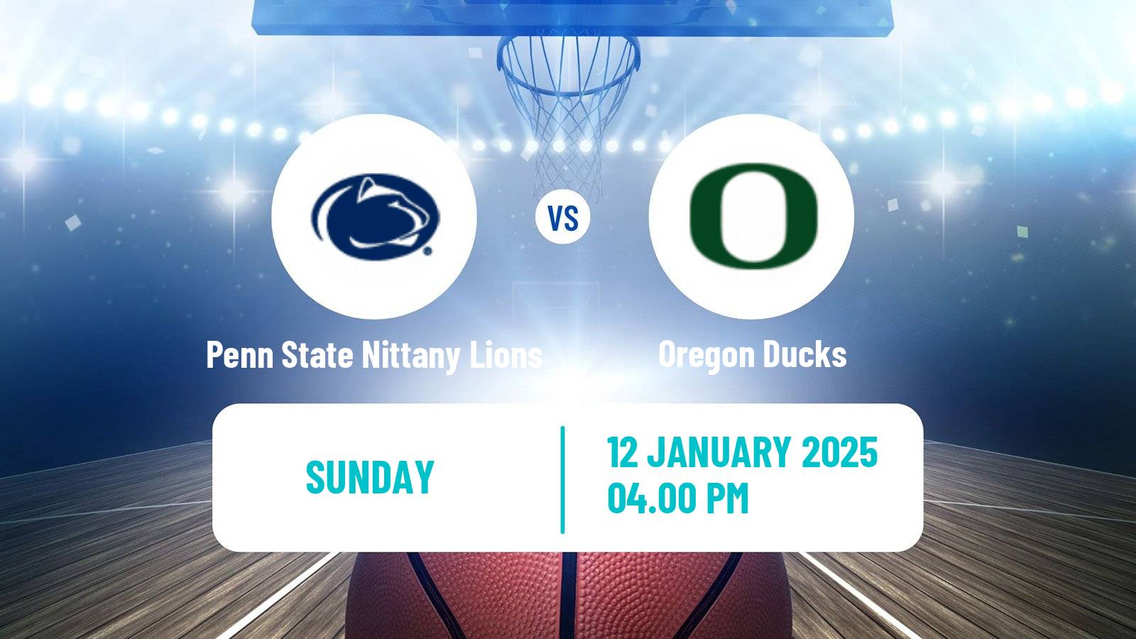 Basketball NCAA College Basketball Penn State Nittany Lions - Oregon Ducks