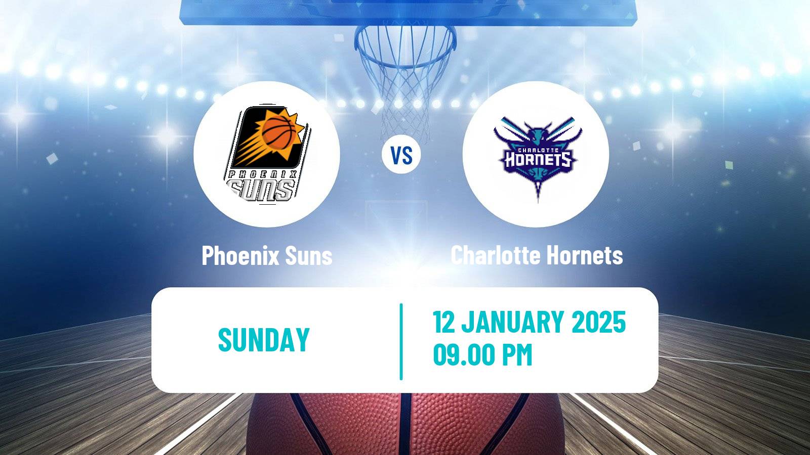 Basketball NBA Phoenix Suns - Charlotte Hornets