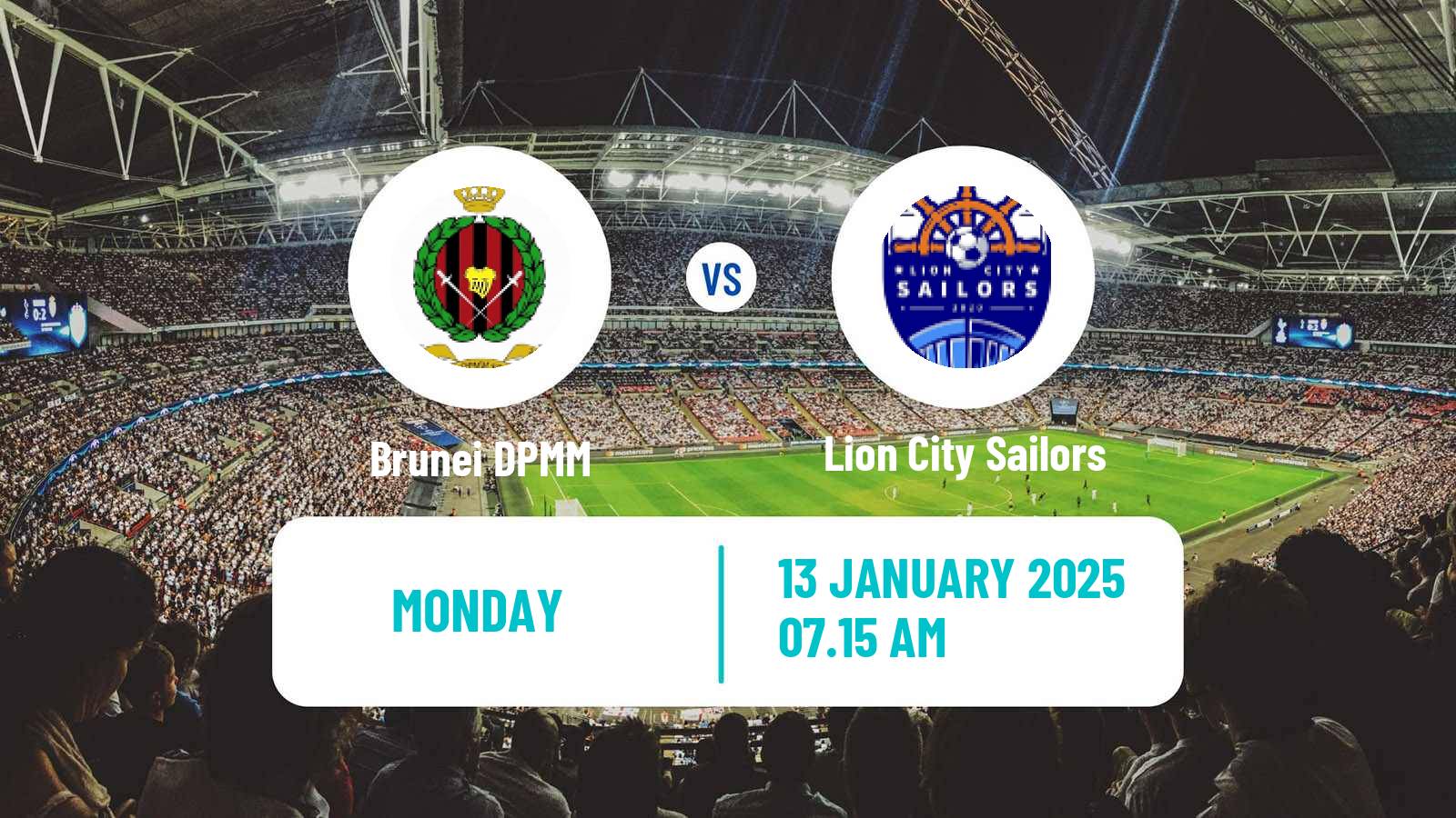 Soccer Singapore Premier League Brunei DPMM - Lion City Sailors