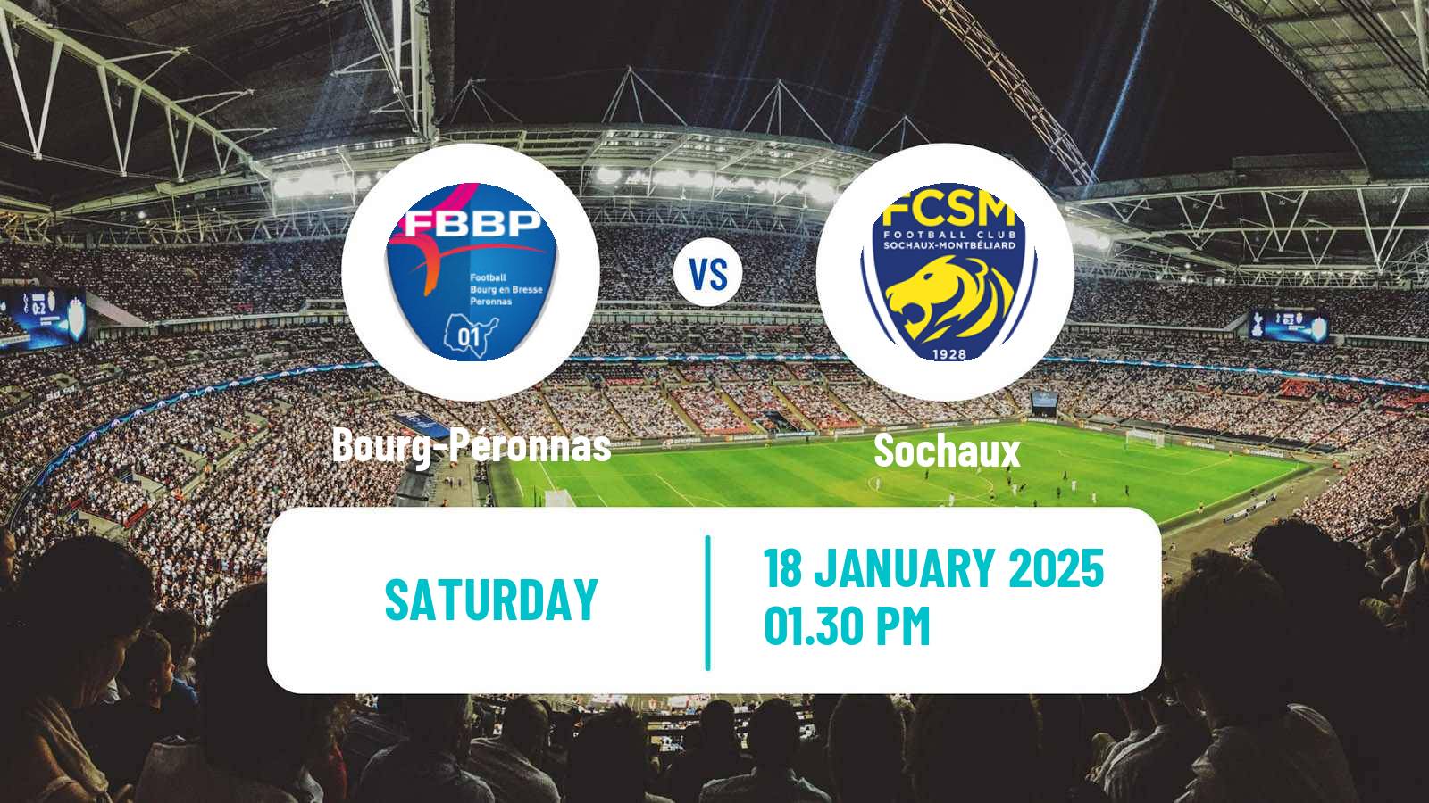 Soccer French National League Bourg-Péronnas - Sochaux