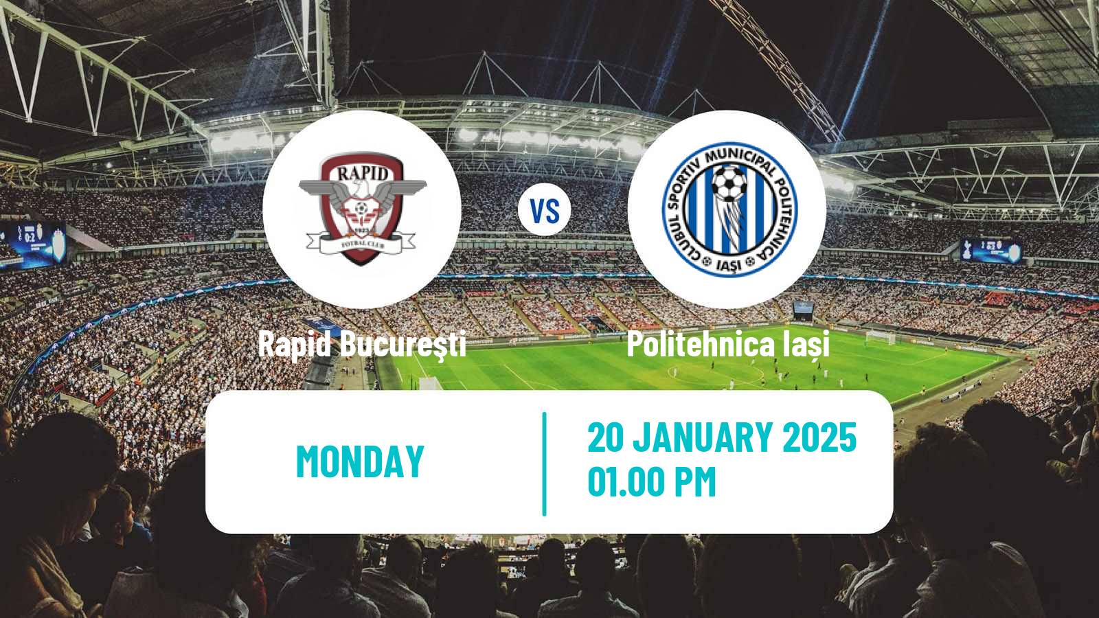 Soccer Romanian Liga 1 Rapid Bucureşti - Politehnica Iași