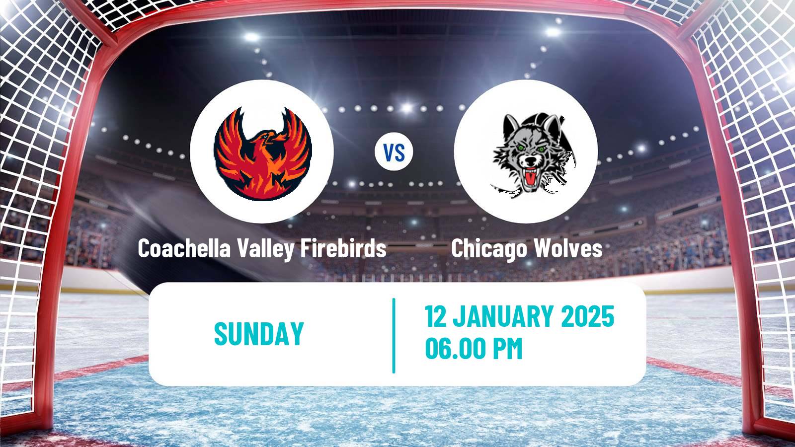 Hockey AHL Coachella Valley Firebirds - Chicago Wolves