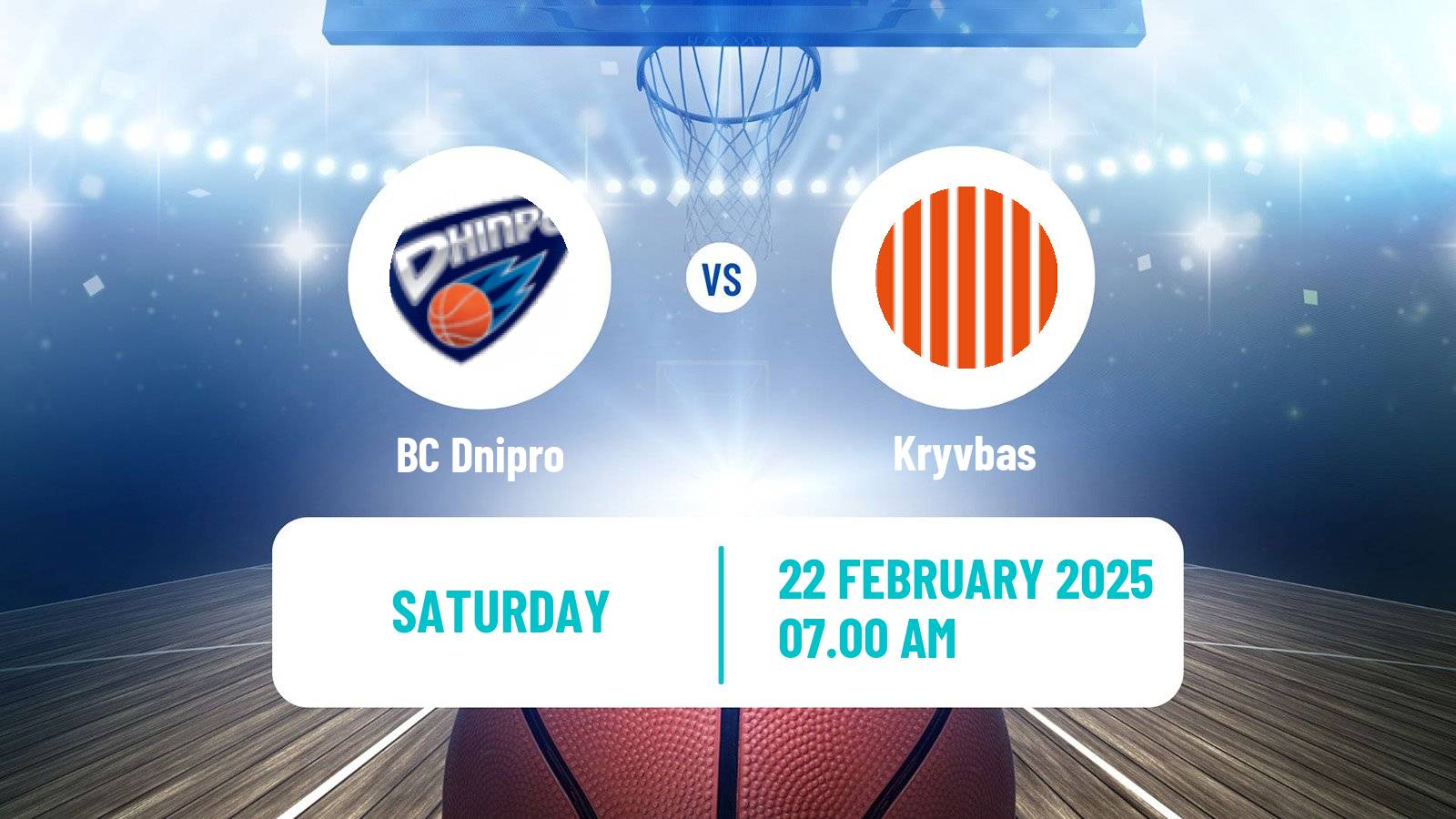 Basketball Ukrainian FBU Super League Dnipro - Kryvbas