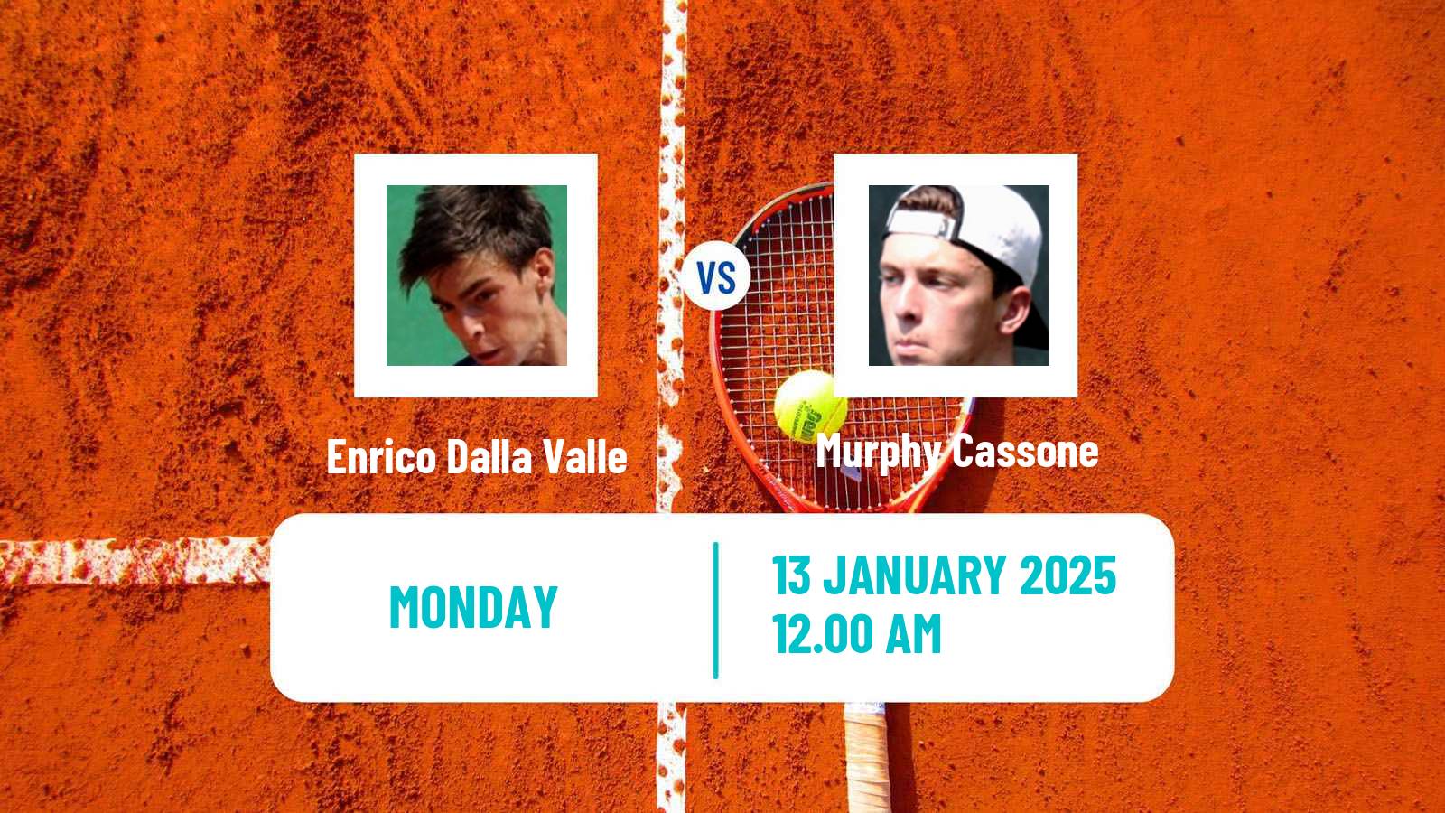 Tennis Nonthaburi 3 Challenger Men Enrico Dalla Valle - Murphy Cassone