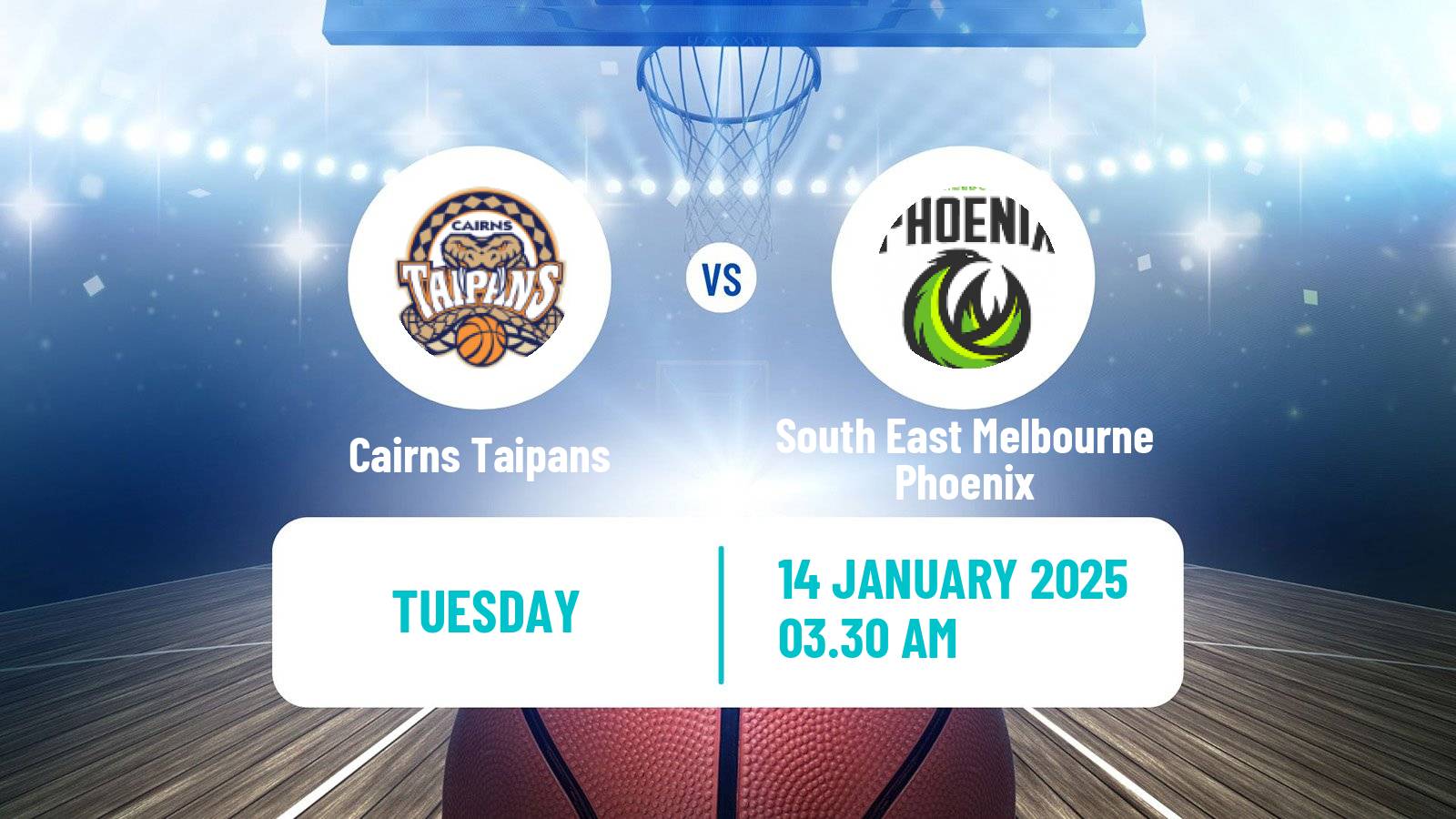 Basketball Australian NBL Cairns Taipans - South East Melbourne Phoenix