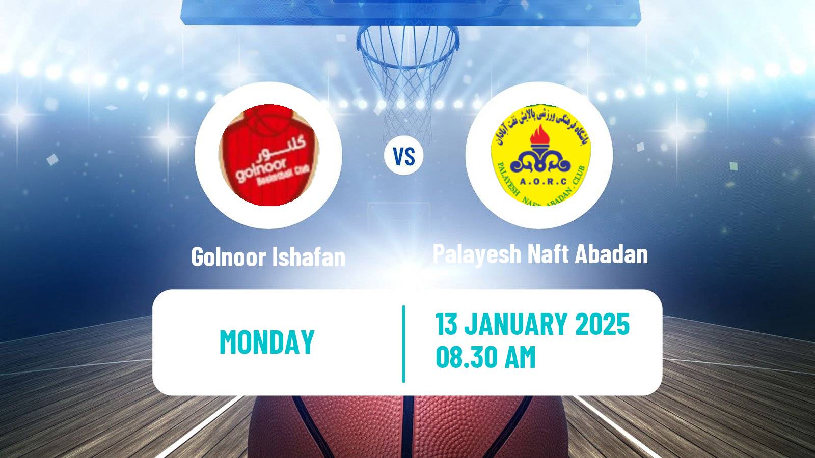 Basketball Iran Super League Basketball Golnoor Ishafan - Palayesh Naft Abadan