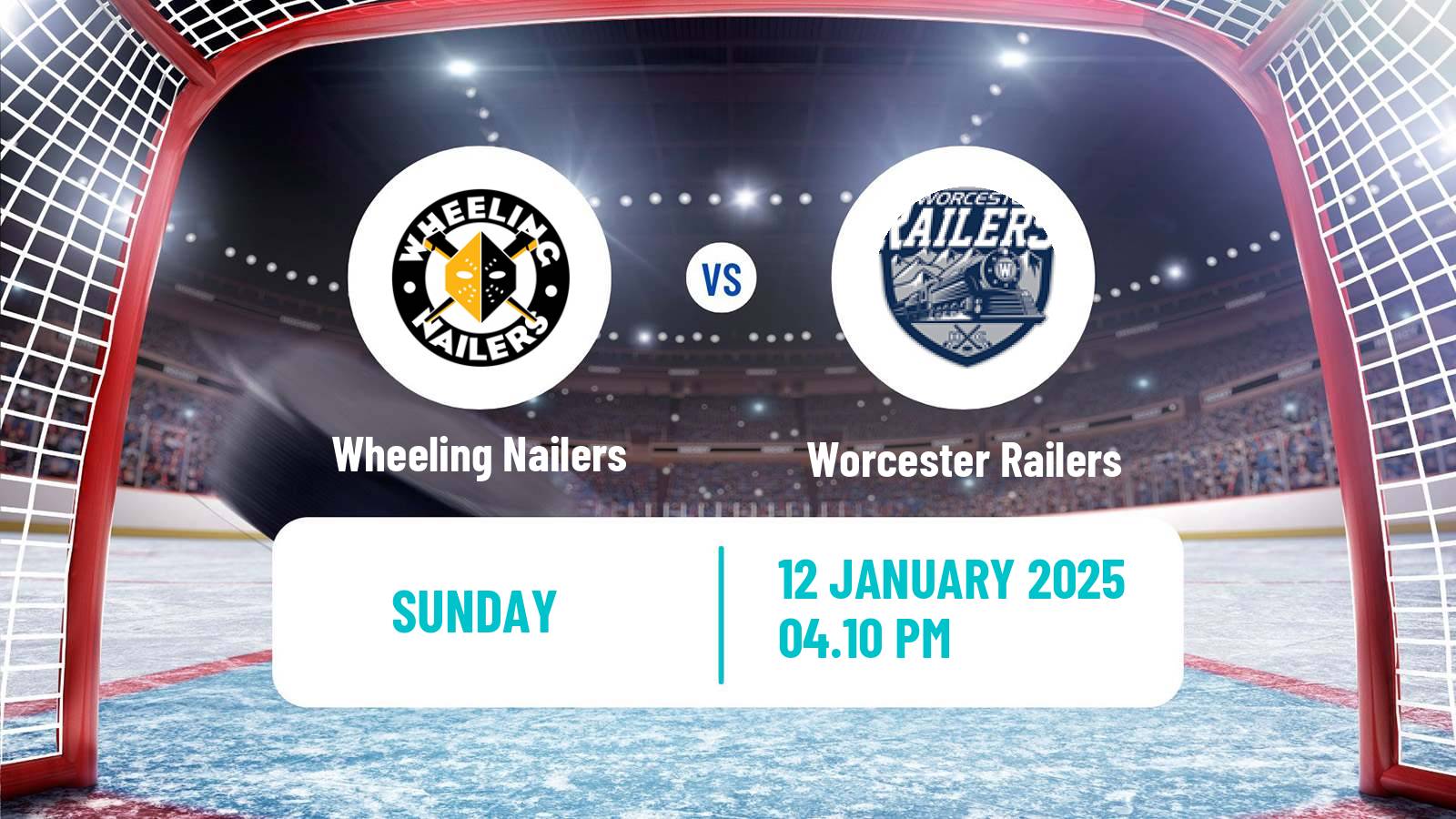 Hockey ECHL Wheeling Nailers - Worcester Railers