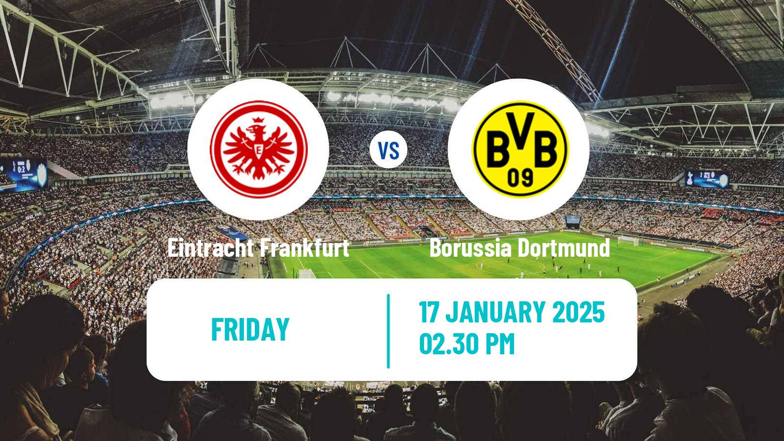 Soccer German Bundesliga Eintracht Frankfurt - Borussia Dortmund