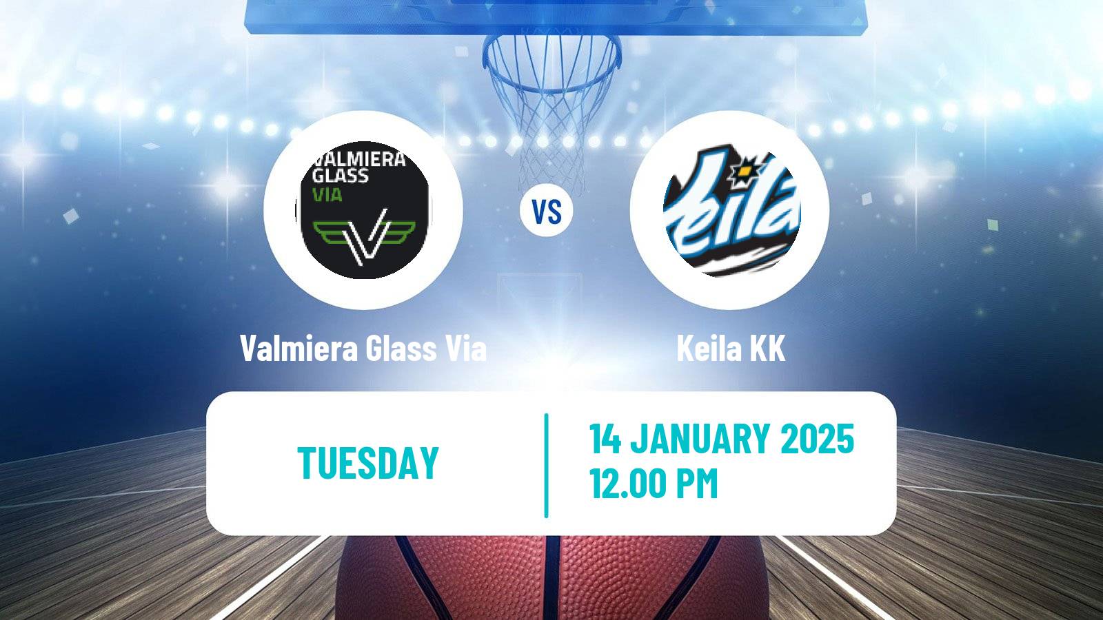 Basketball Estonian–Latvian Basketball League Valmiera Glass Via - Keila