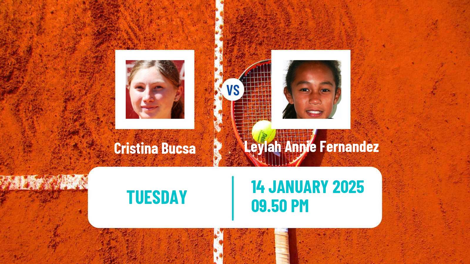 Tennis WTA Australian Open Cristina Bucsa - Leylah Annie Fernandez