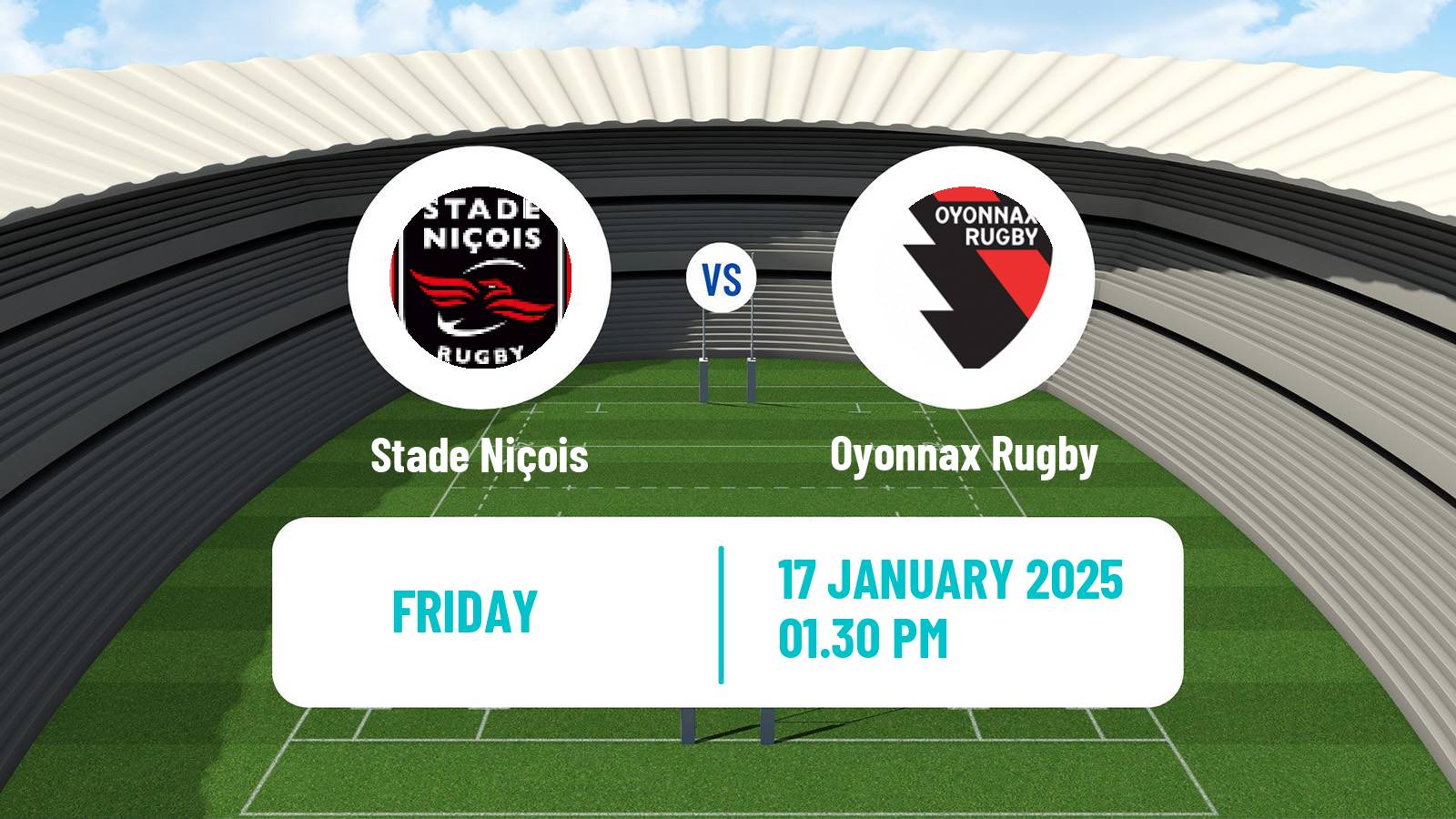 Rugby union French Pro D2 Stade Niçois - Oyonnax Rugby