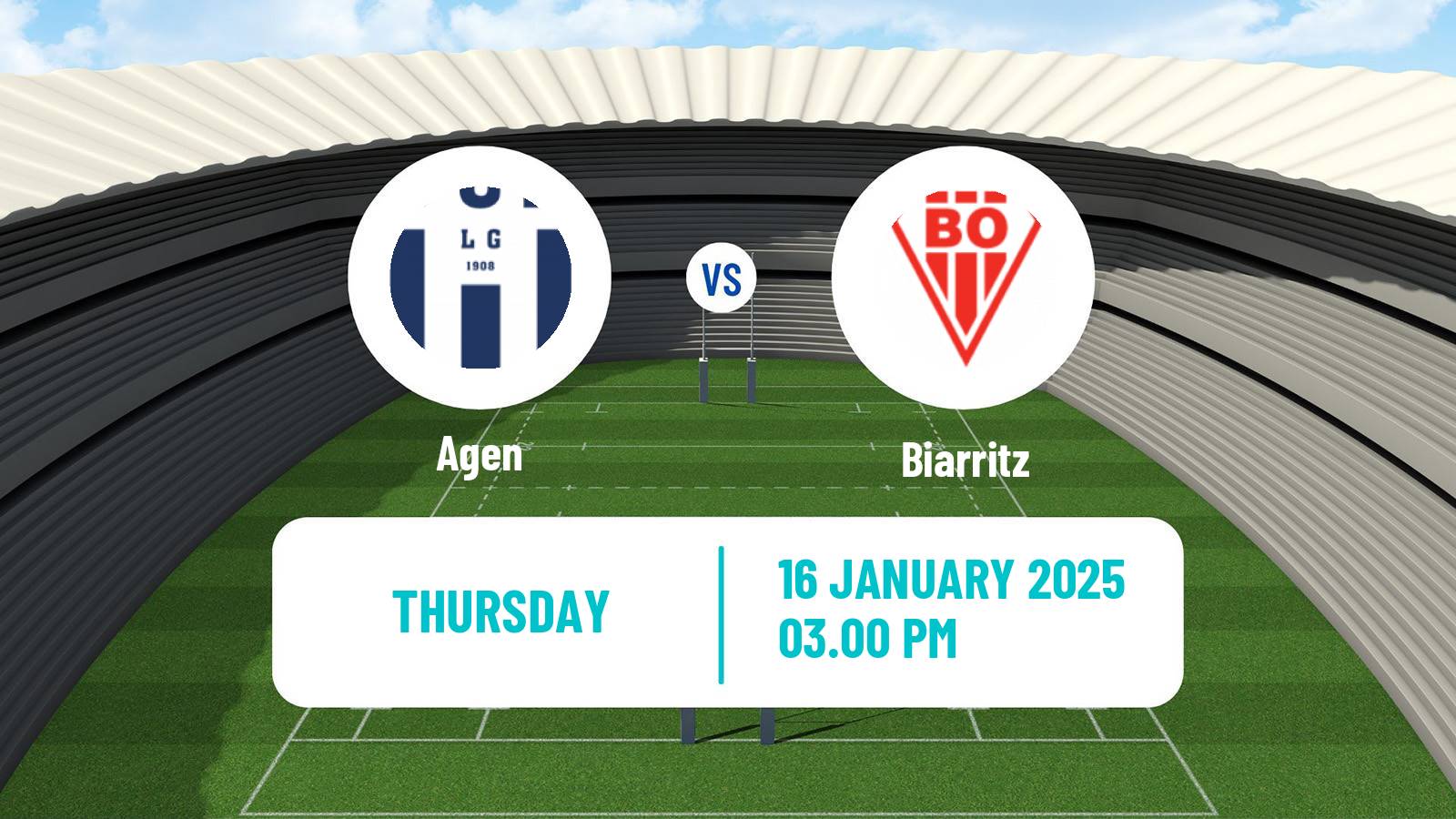 Rugby union French Pro D2 Agen - Biarritz