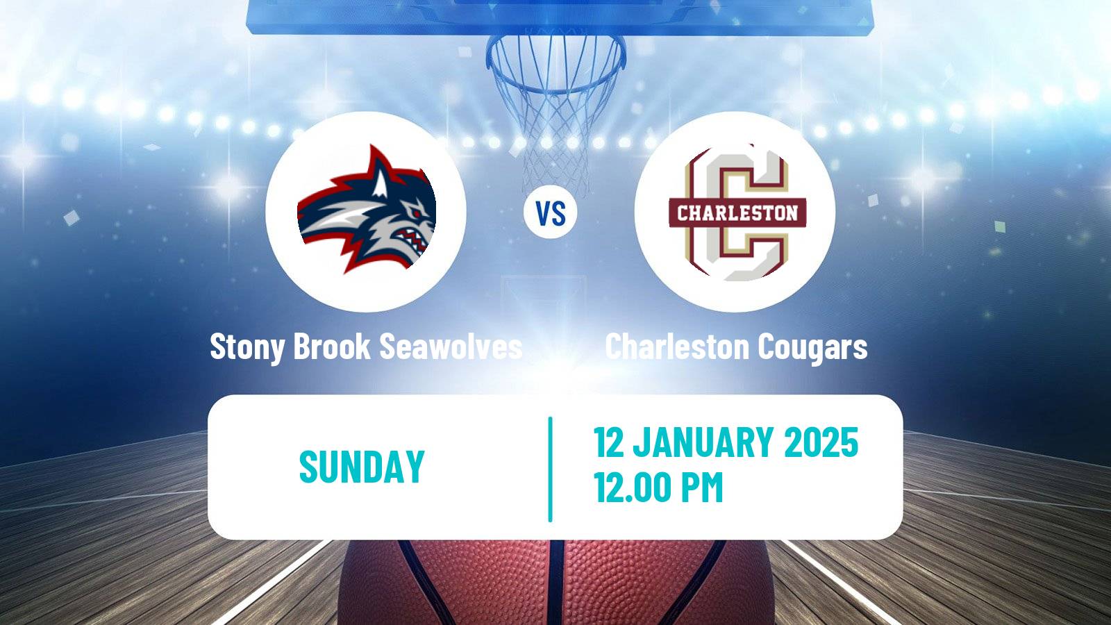 Basketball NCAA College Basketball Women Stony Brook Seawolves - Charleston Cougars