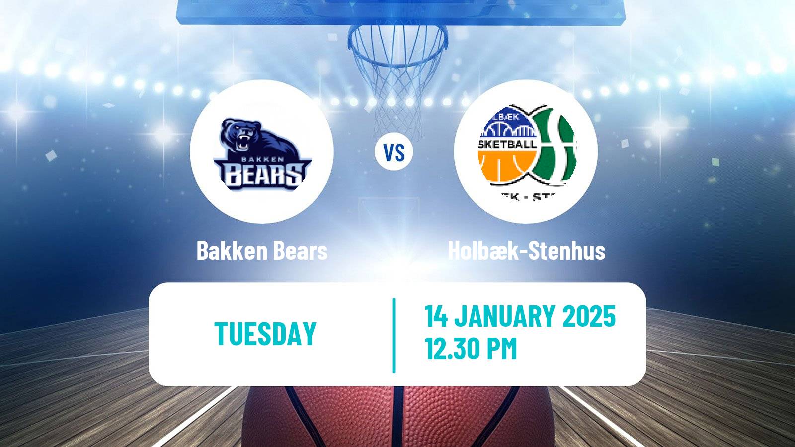 Basketball Danish Basketligaen Bakken Bears - Holbæk-Stenhus