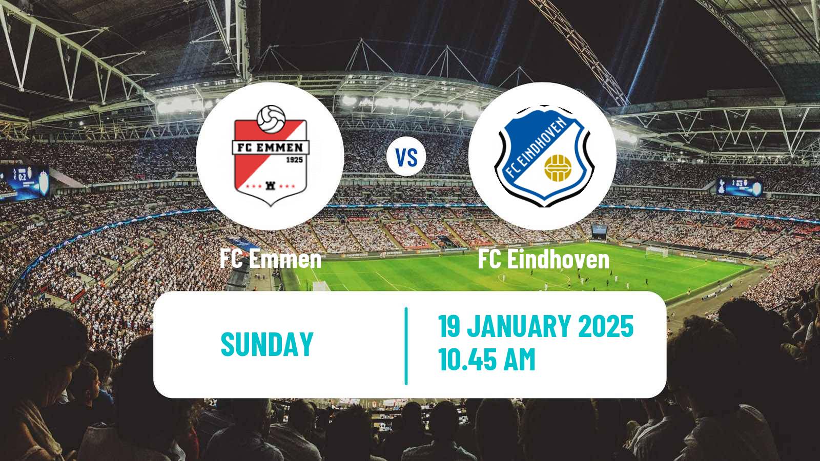 Soccer Dutch Eerste Divisie Emmen - FC Eindhoven