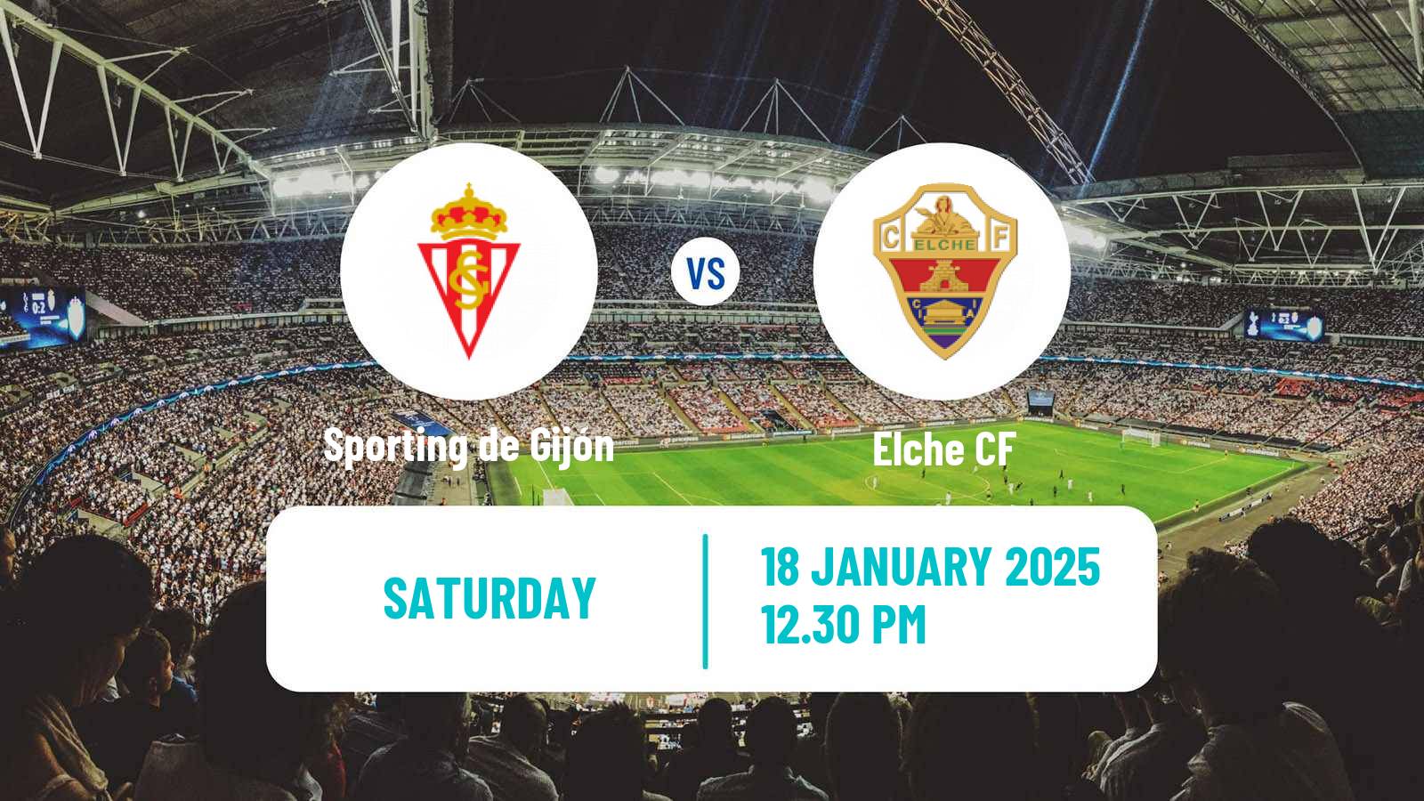 Soccer Spanish LaLiga2 Sporting de Gijón - Elche