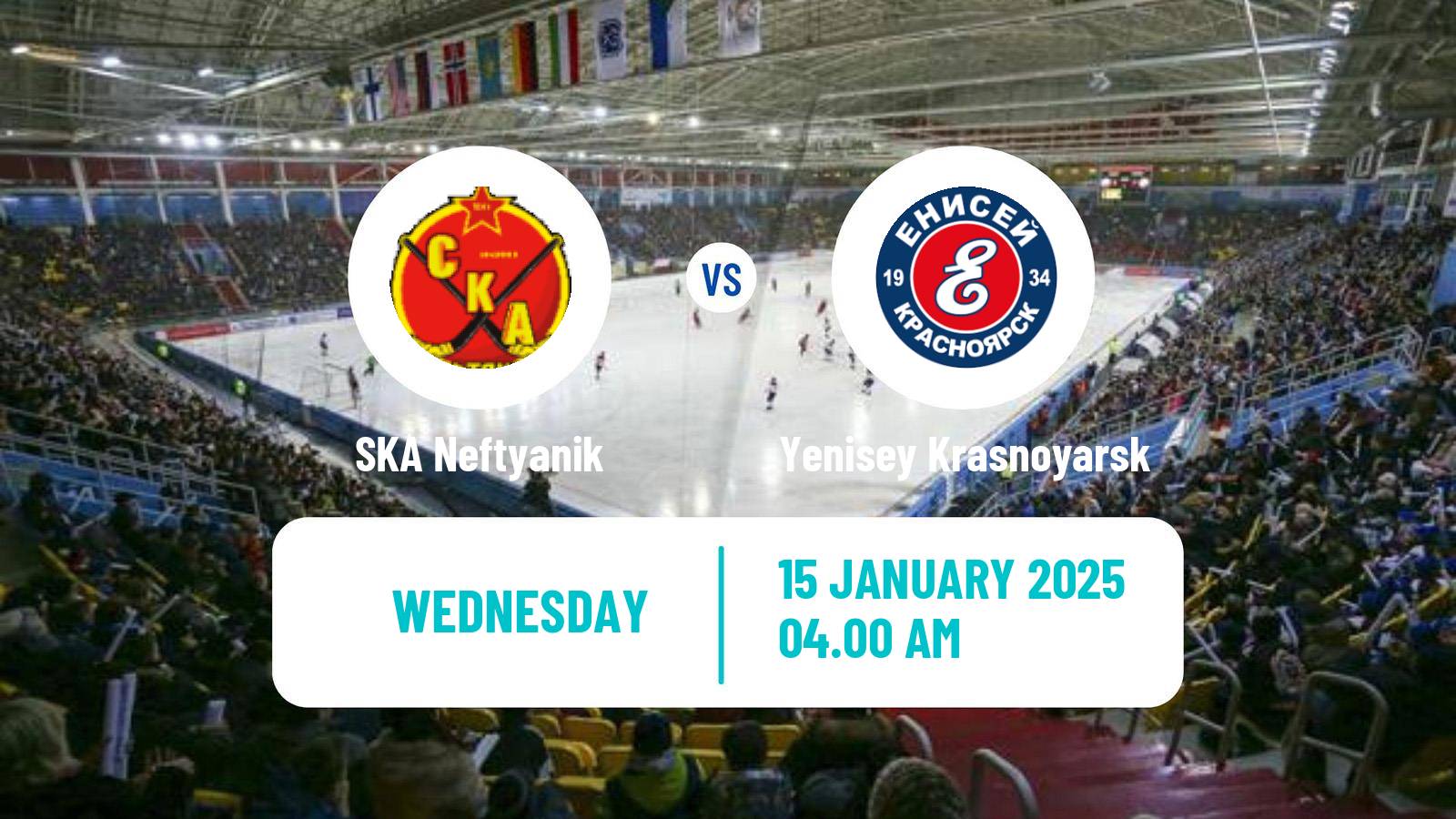 Bandy Russian Super League Bandy SKA Neftyanik - Yenisey Krasnoyarsk